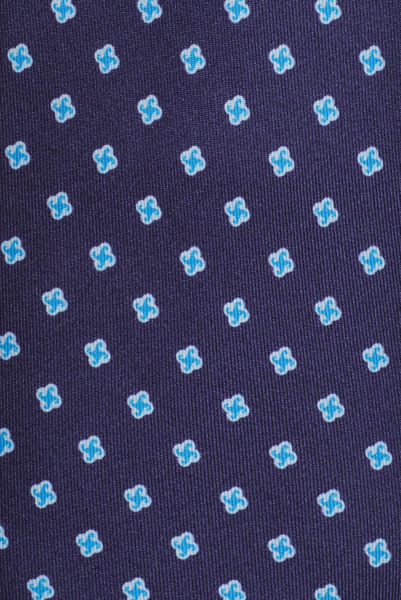 Мужской темно-синий шелковый галстук 5