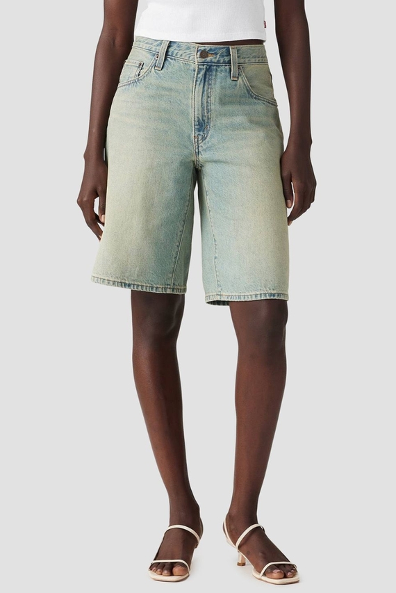 Женские голубые джинсовые шорты Baggy Dad Levi's Женские голубые джинсовые шорты Baggy Dad Levi's