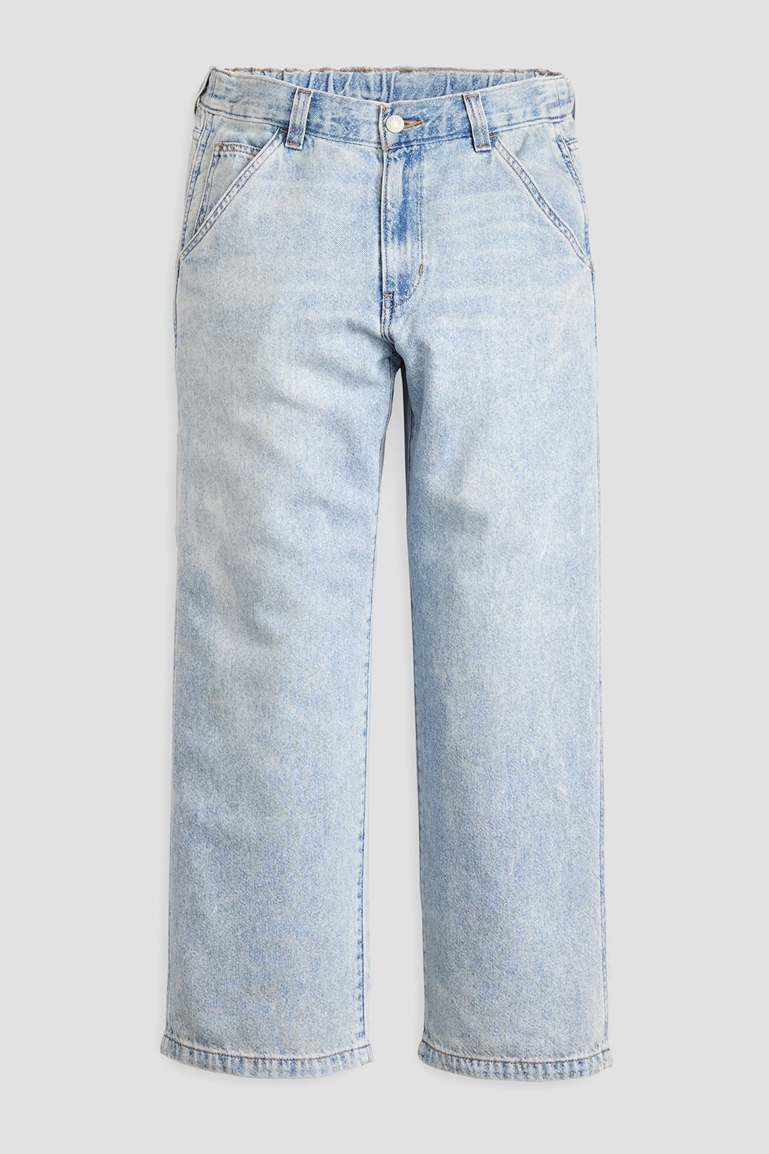 Женские голубые джинсы Baggy Carpenter 2