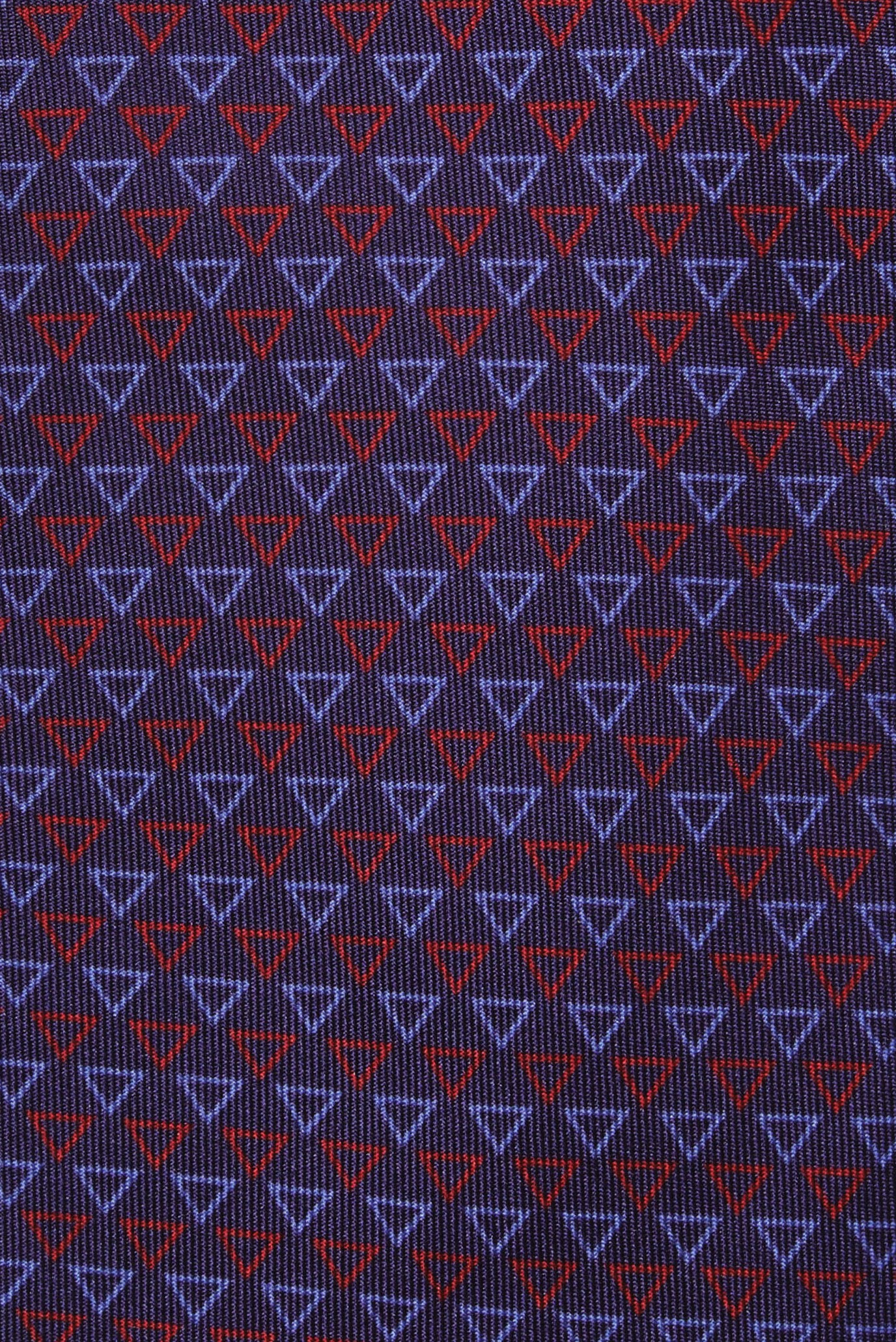 Мужской фиолетово-красный шелковый галстук 4