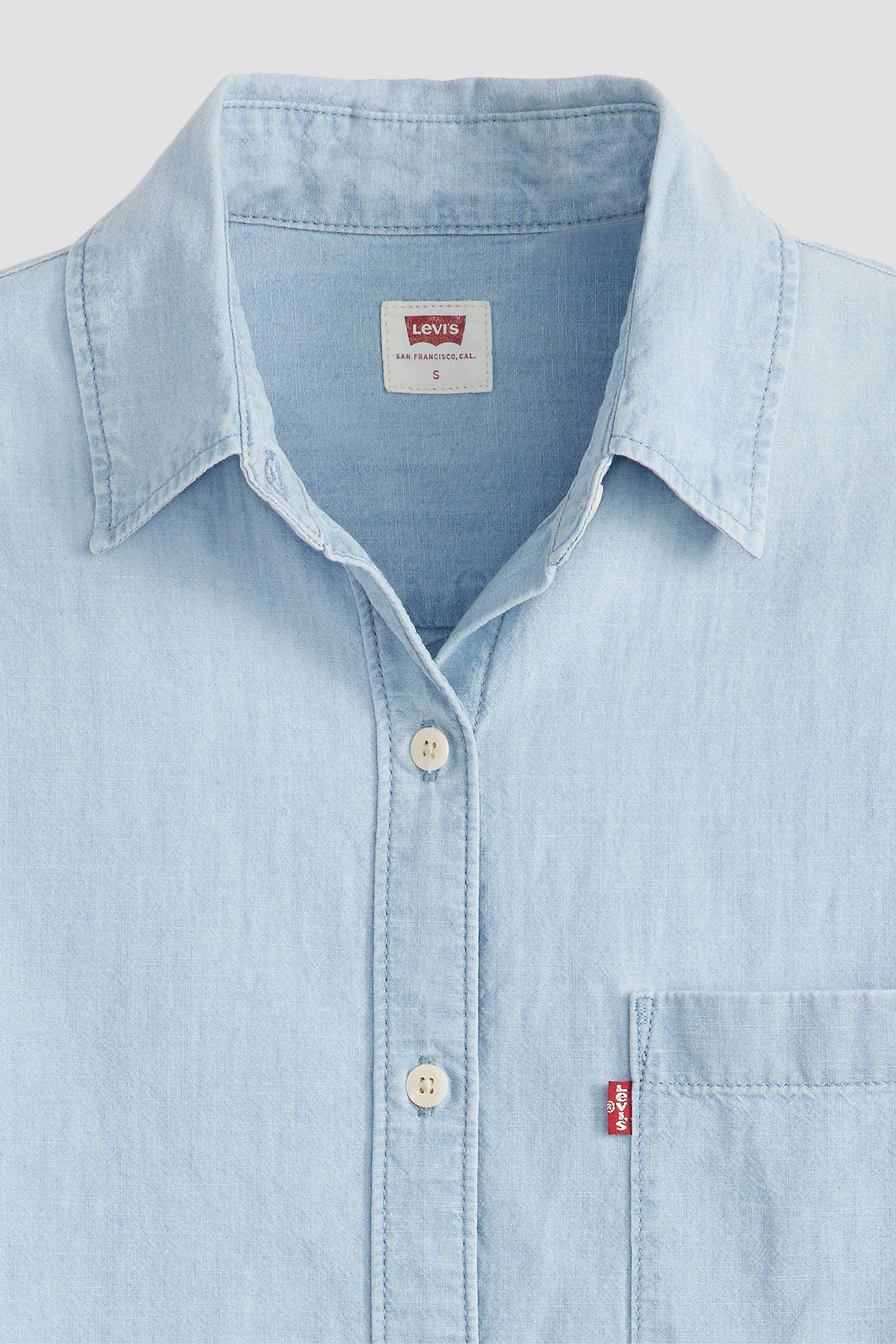 Женская голубая рубашка 6