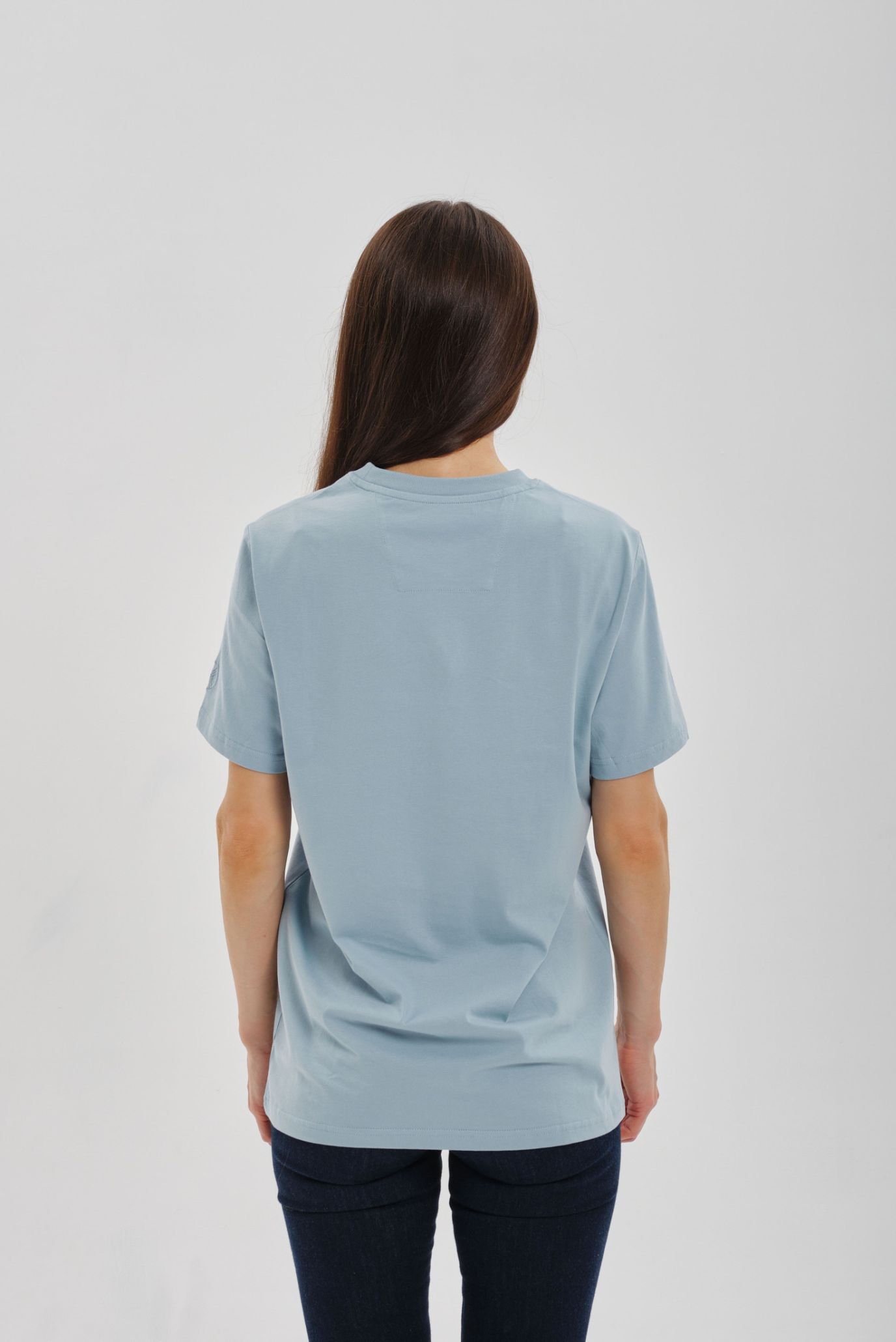 Голубая футболка ARGYMAQTAR (Унисекс) 8