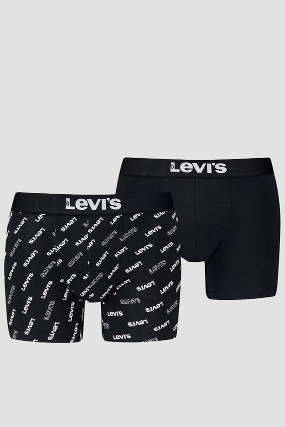 Мужские черные боксеры (2 шт)