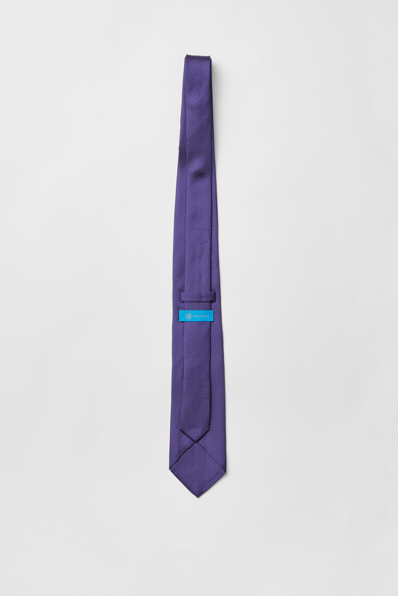 Мужской фиолетовый шелковый галстук 3