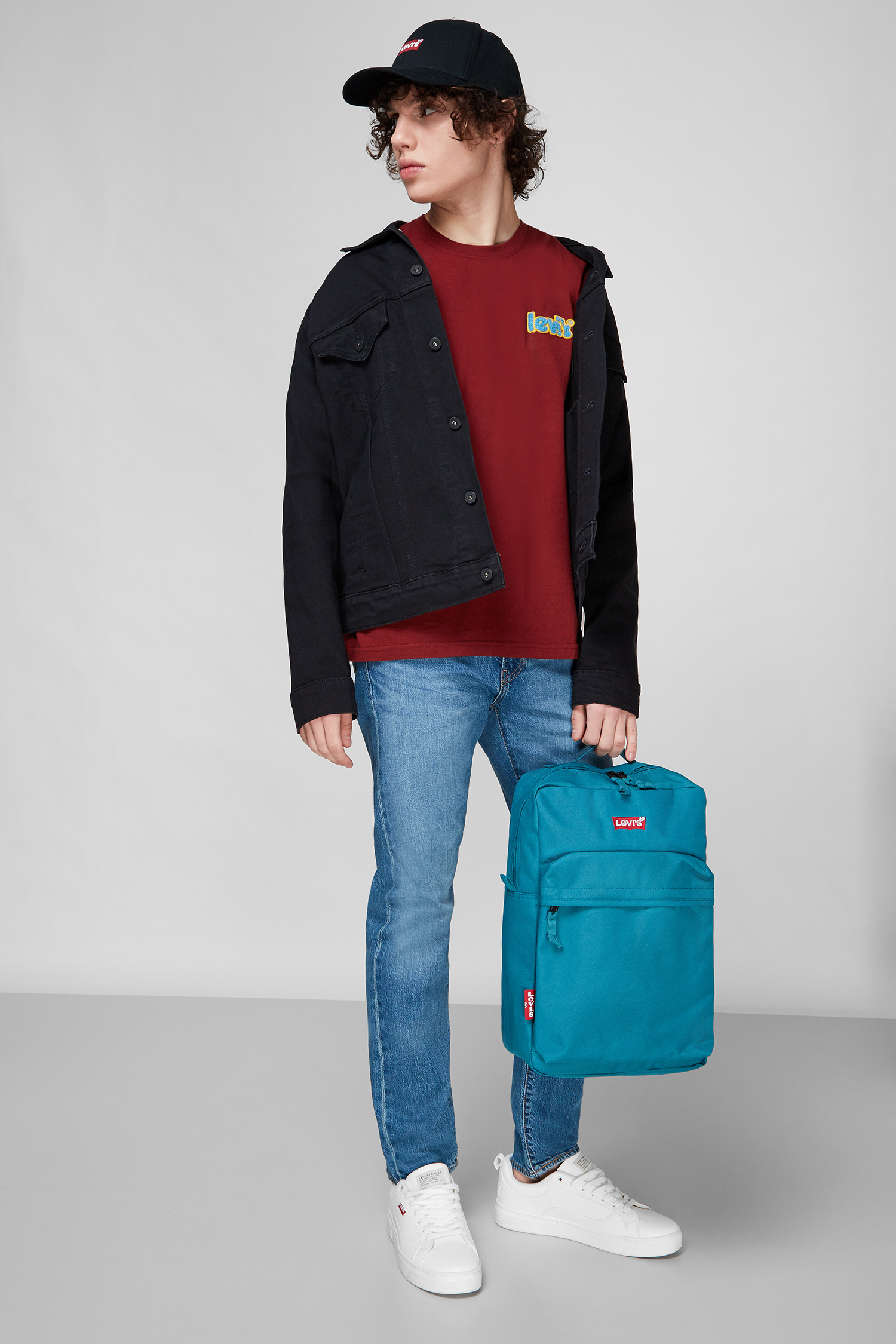 Мужская черная джинсовая куртка 6