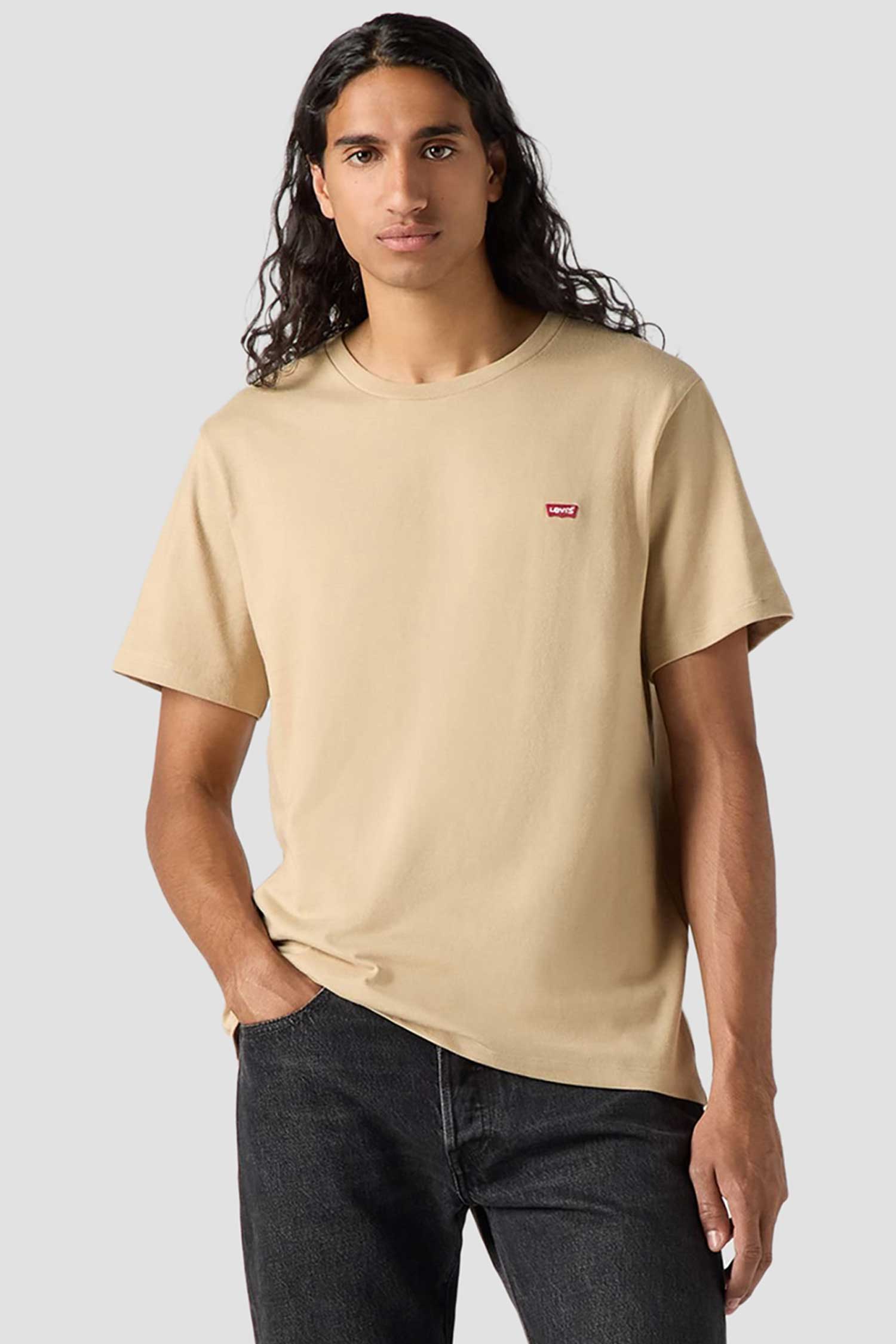 Мужская бежевая футболка Levi's Мужская бежевая футболка 1