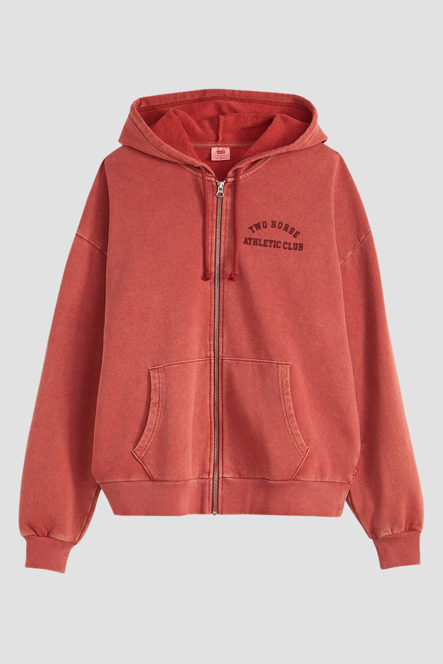 Мужская коралловая кофта на молнии 2