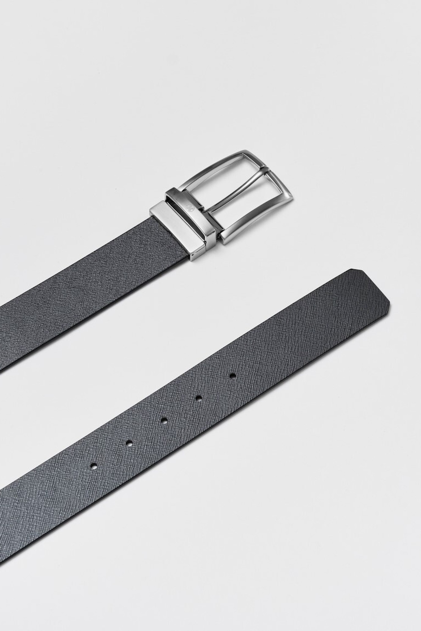 Мужской коричнево-серый ремень 40ММ 2