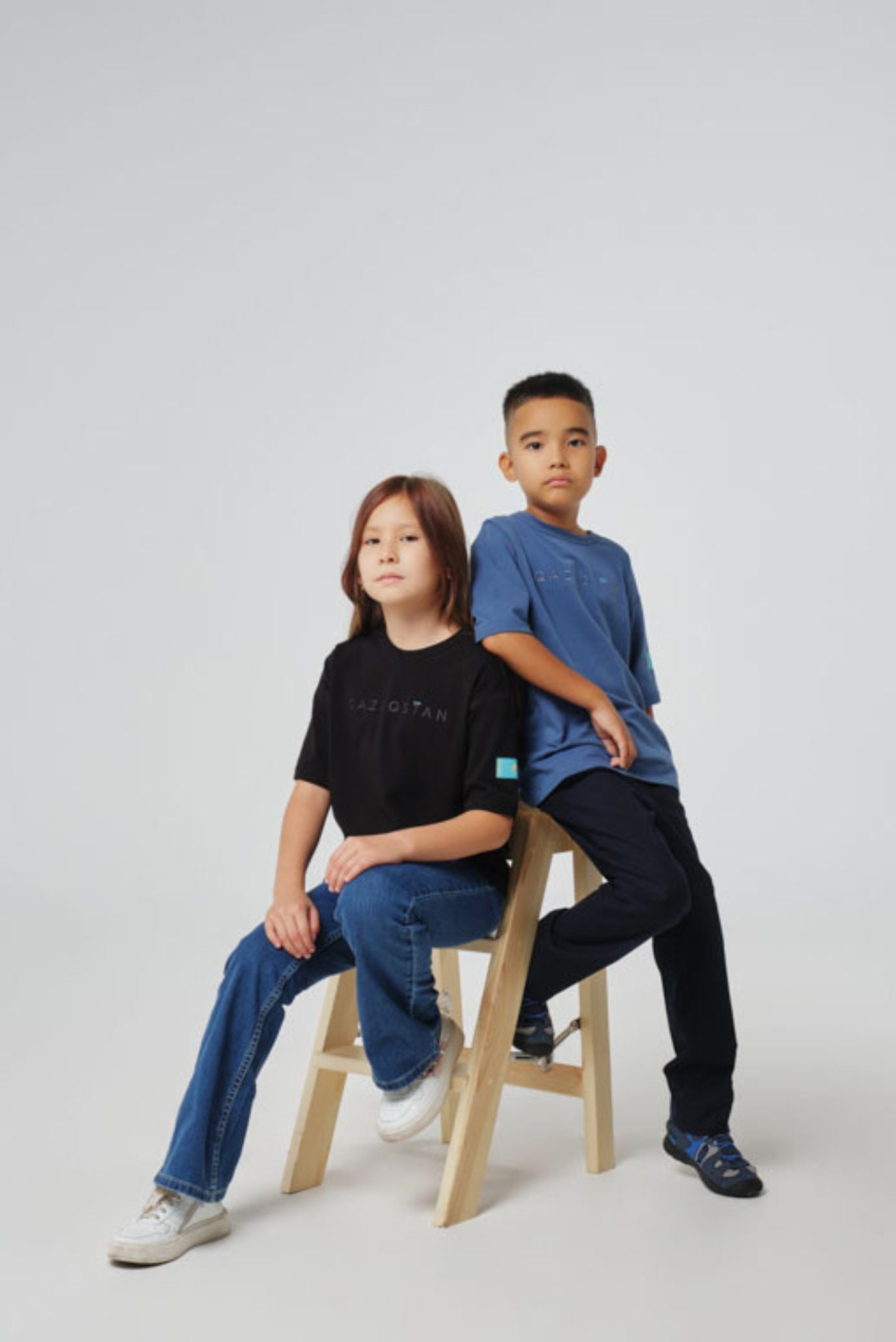 Детская индиго футболка 4