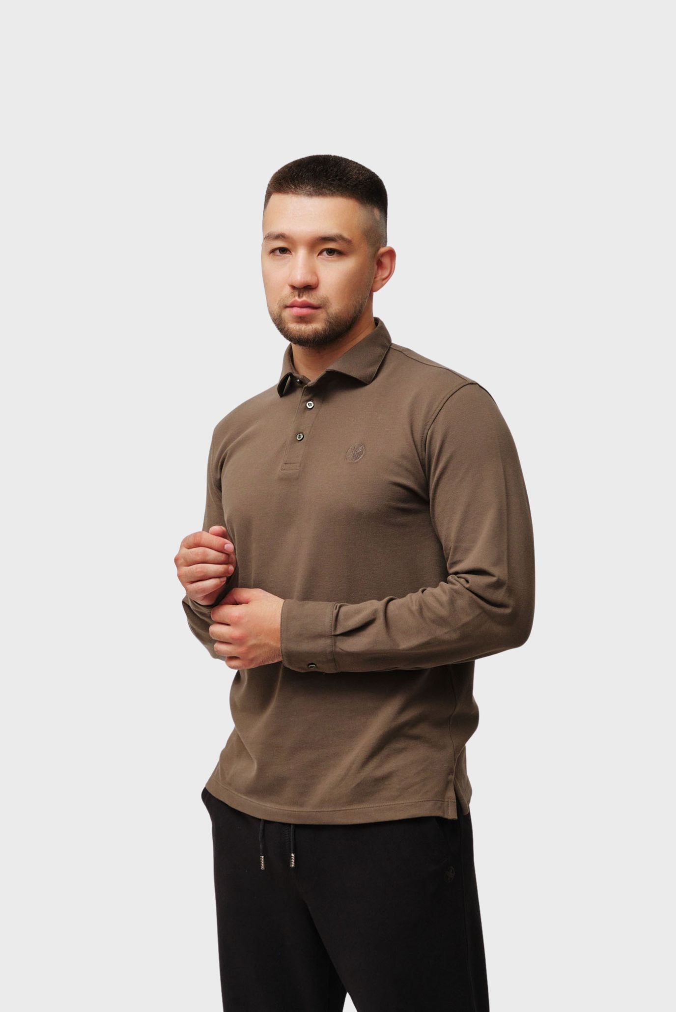 Мужское хаки поло 1