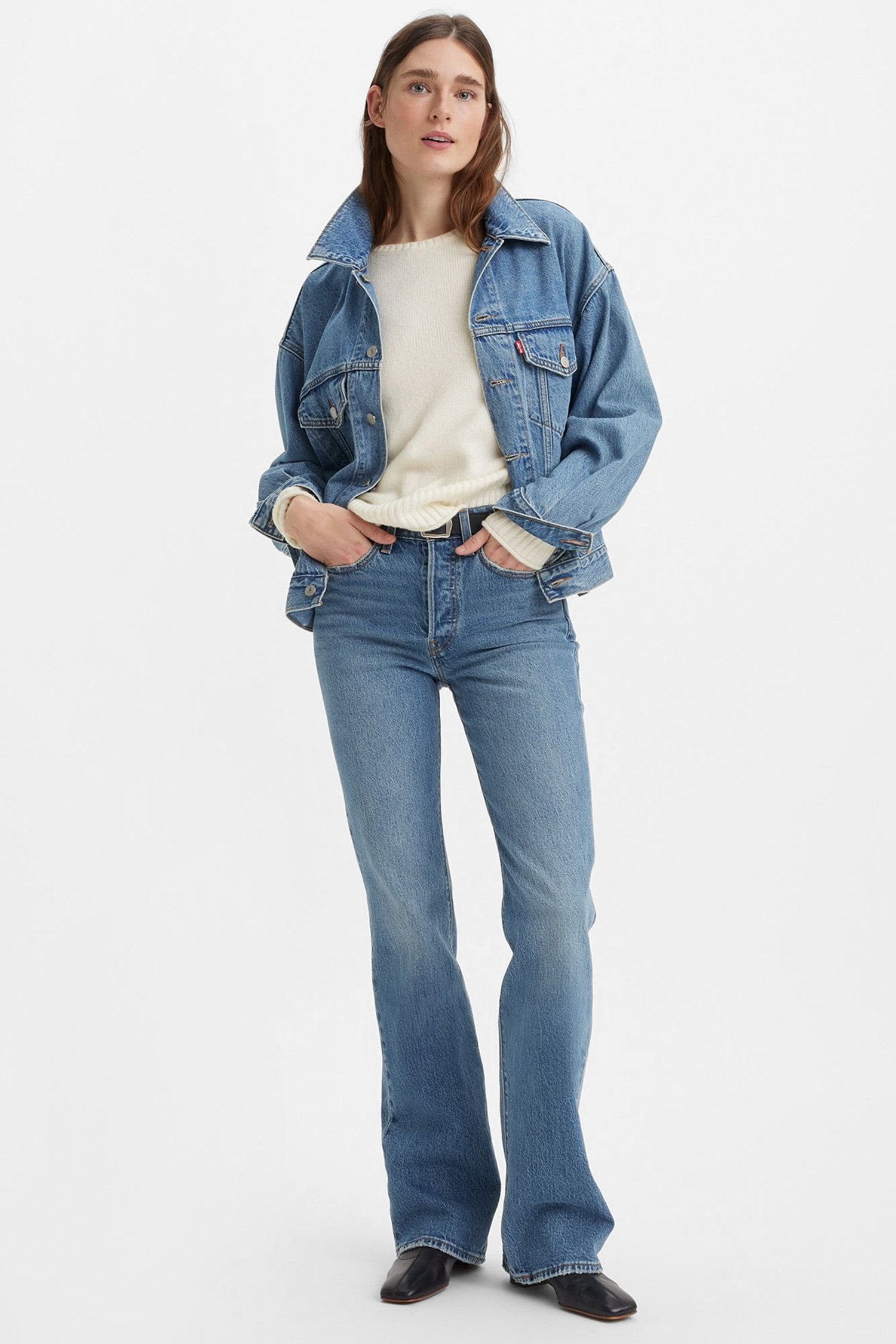 Женские синие джинсы Wedgie Bootcut 6