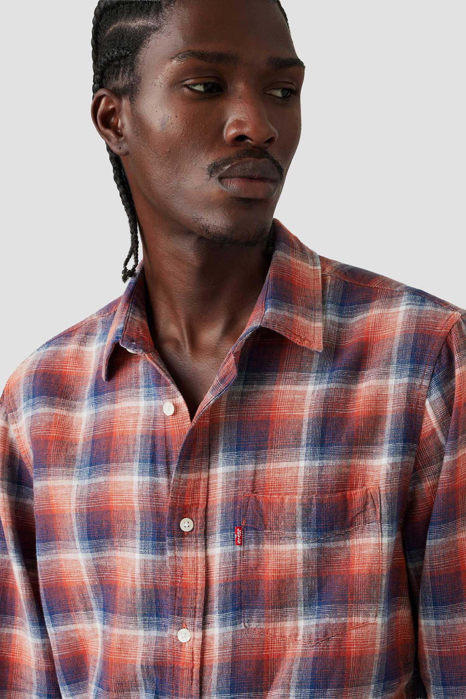 Мужская рубашка в клетку 5