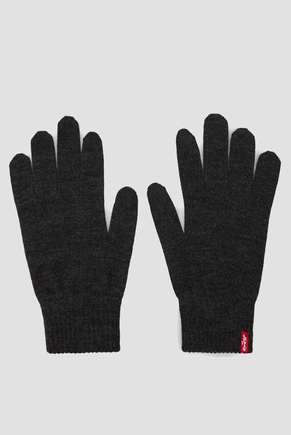 Серые перчатки Levi's