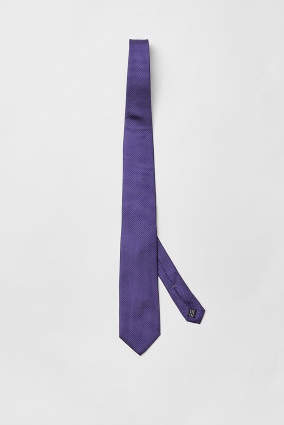 Мужской фиолетовый шелковый галстук Argymaq