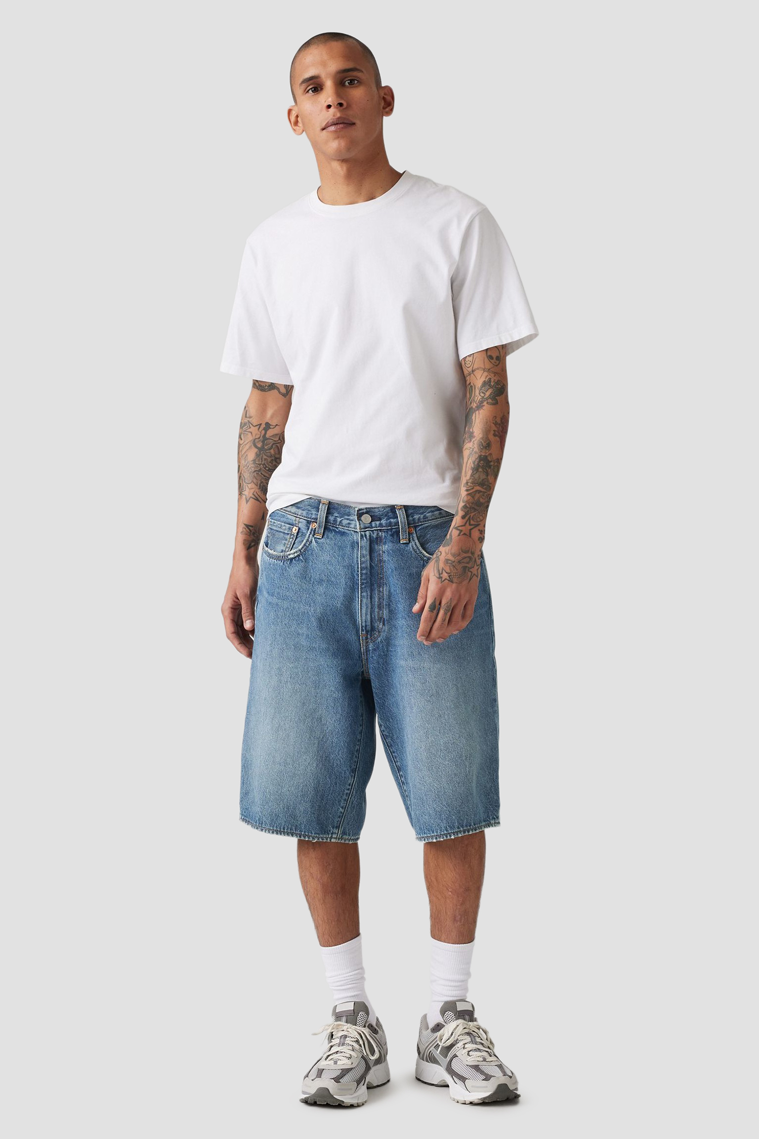 Мужские синие джинсовые шорты 478 Baggy 12