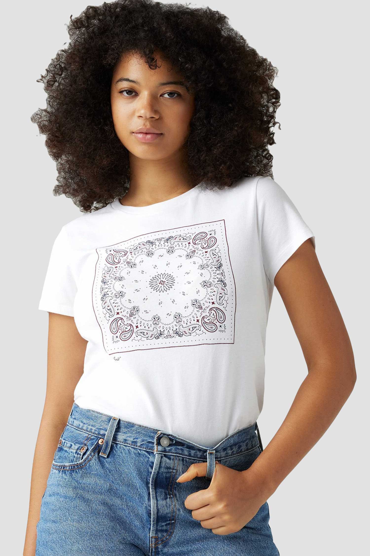 Женская белая футболка 4