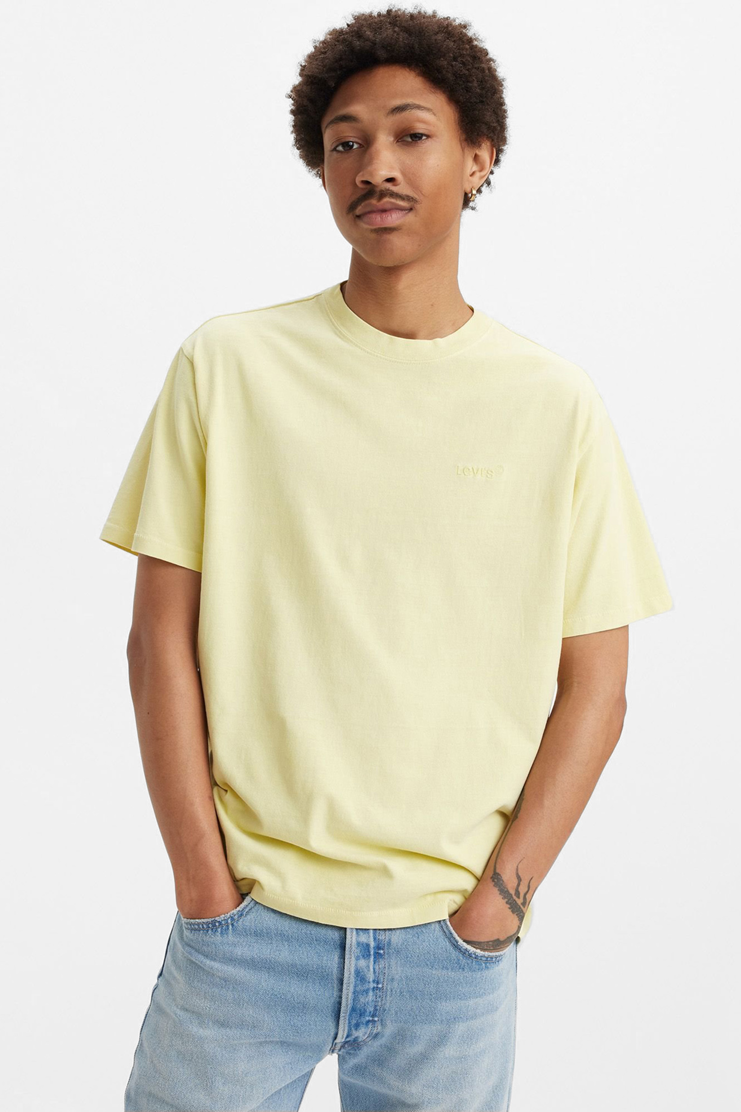 Мужская желтая футболка 4