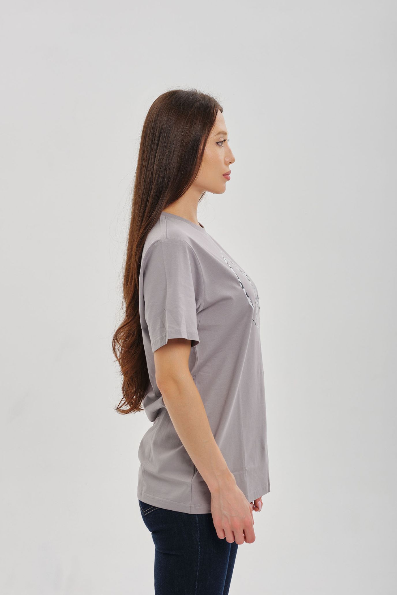 Серая футболка SHANYRAQ (Унисекс) 6