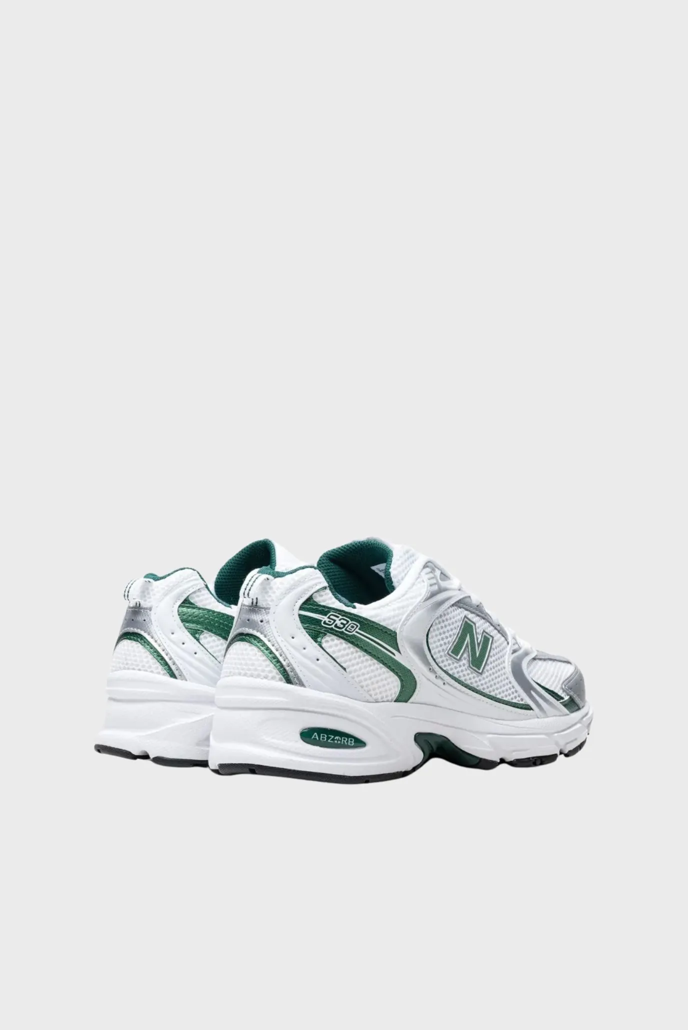 New Balance 530 White Silver Green 3