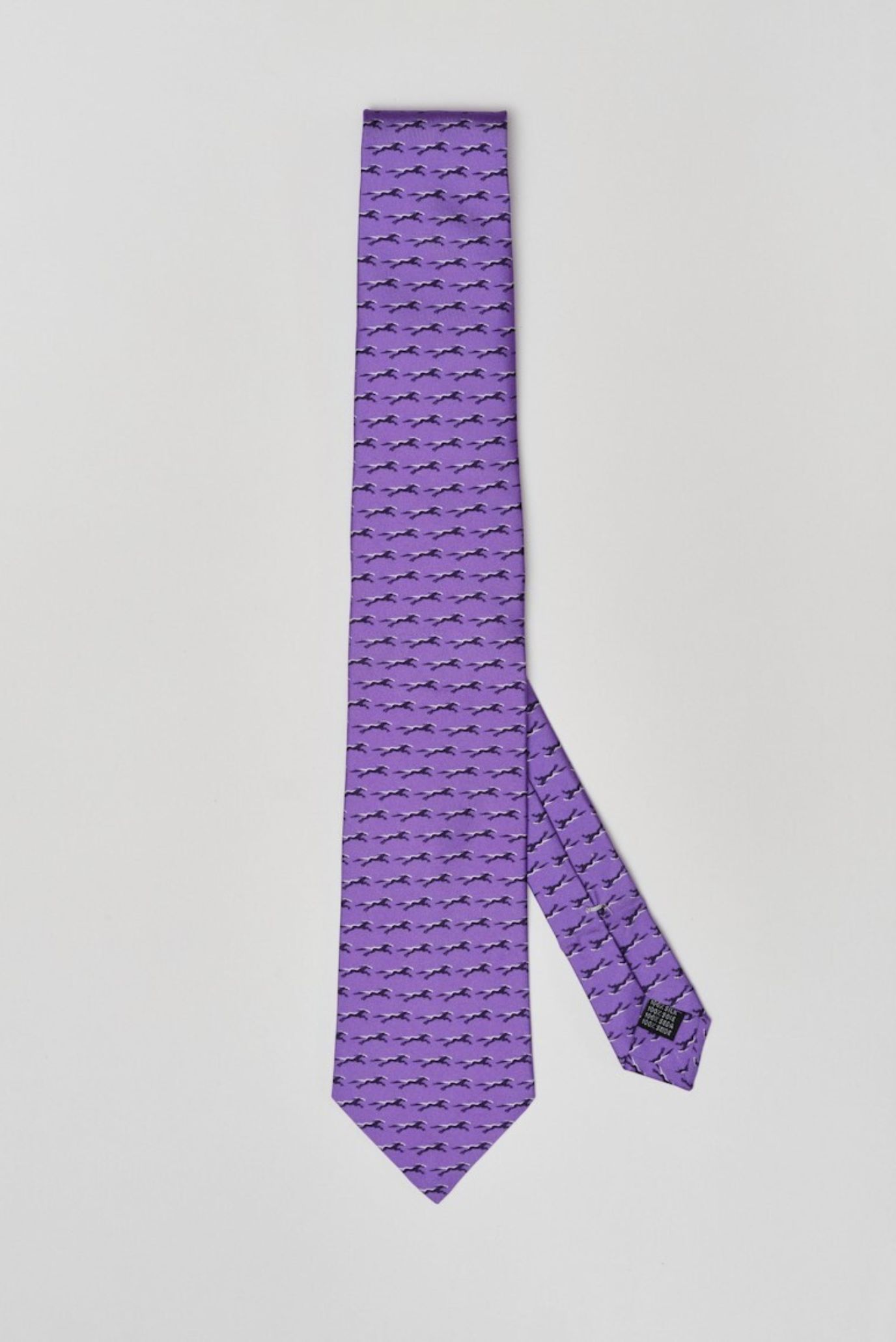 Мужской фиолетовый шелковый галстук 1