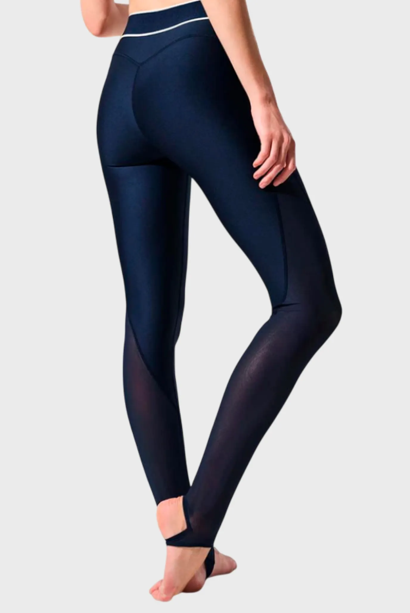 Леггинсы Alo Yoga Airlift Mesh High-Waist Darling Stirrup Legging Navy 2