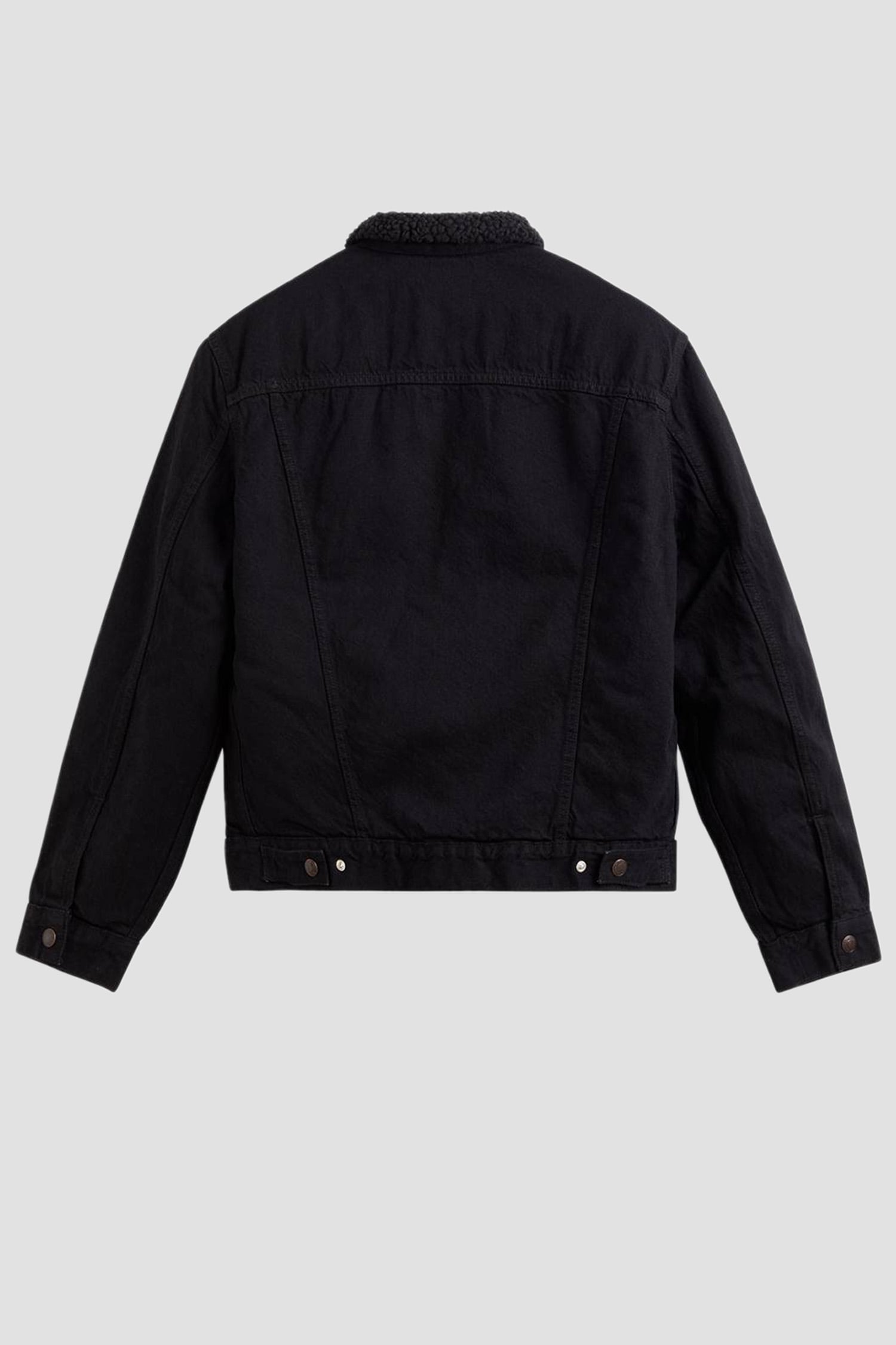 Мужская черная джинсовая куртка 4