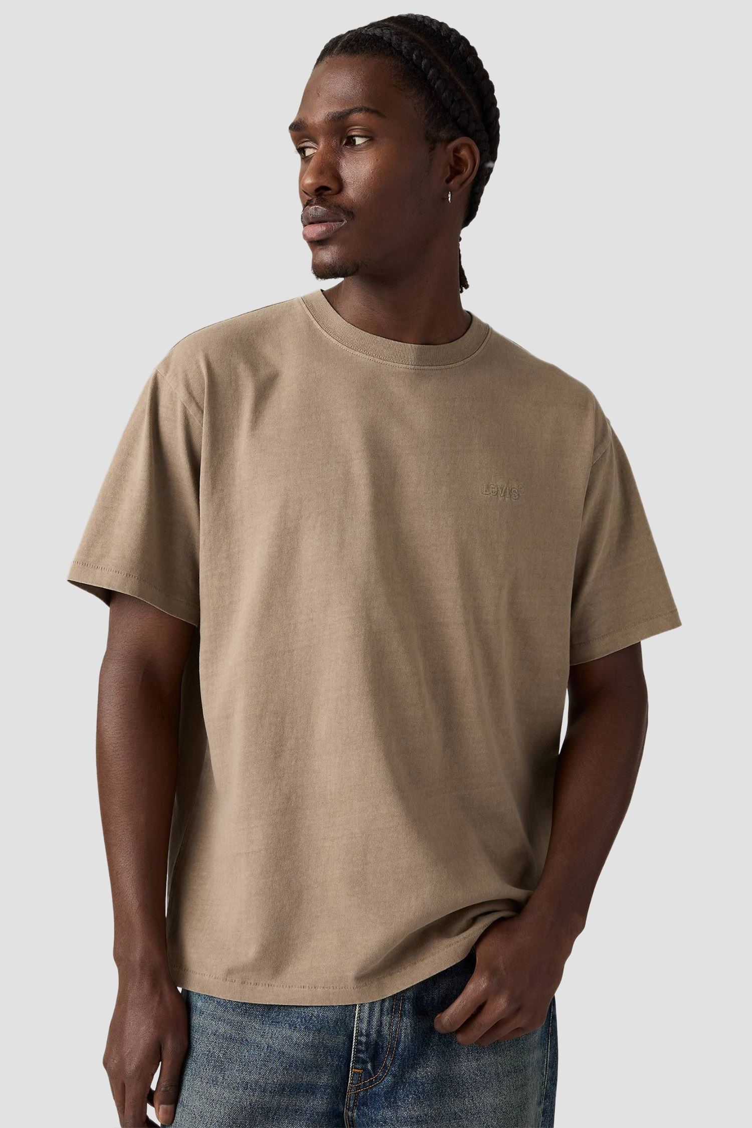 Мужская бежевая футболка 4