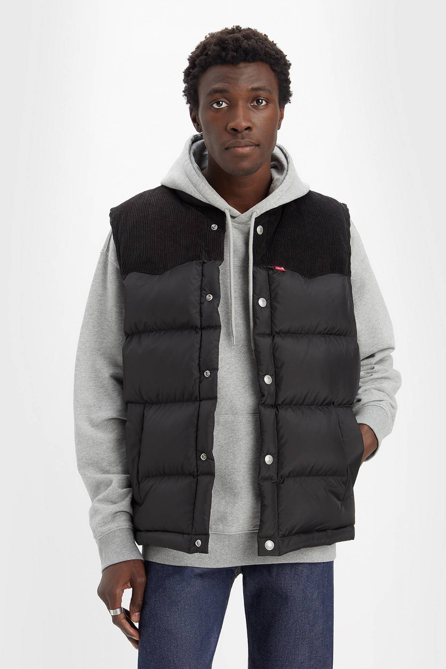 Мужской черный жилет 5