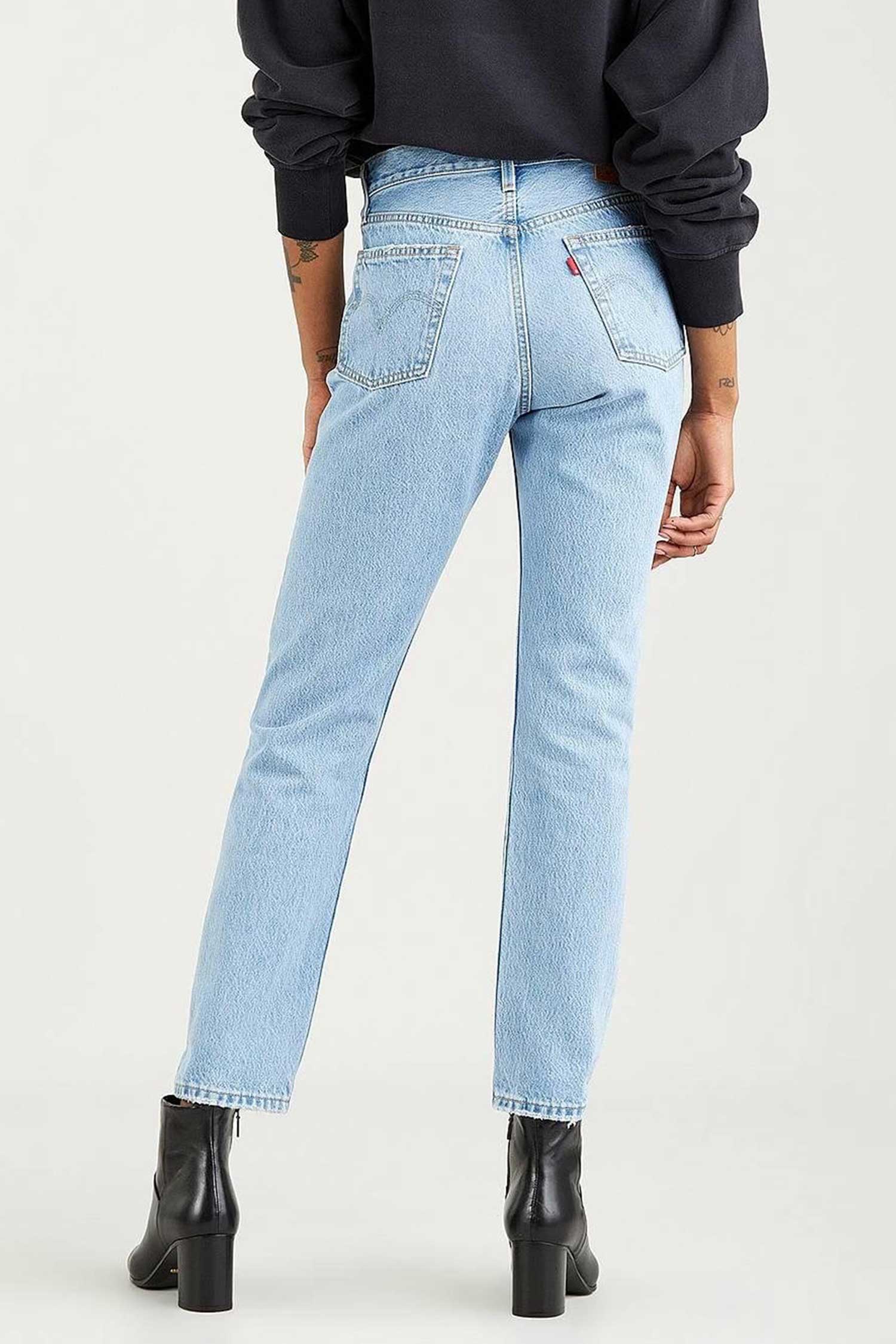 Женские голубые джинсы 501® Straight 3