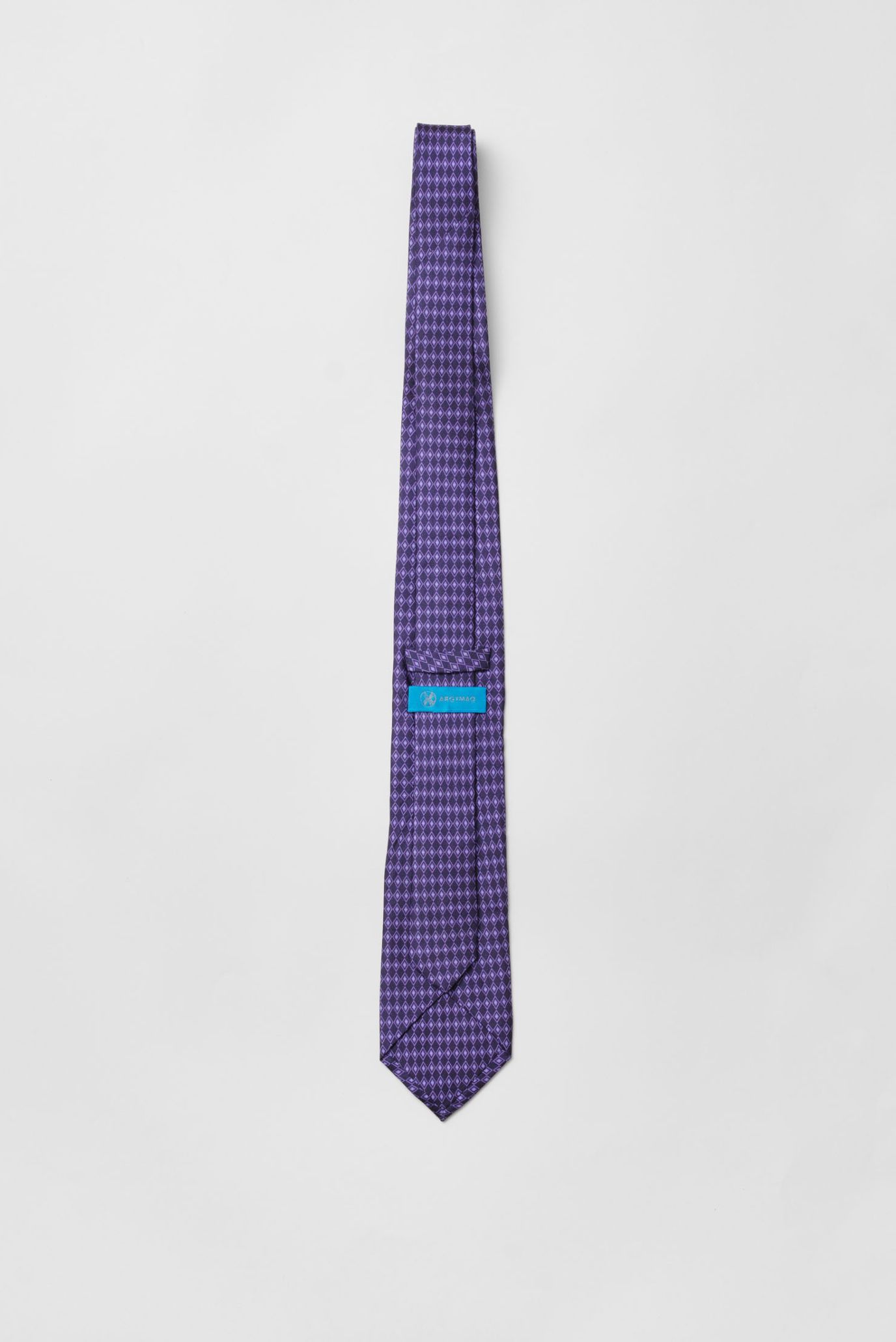 Мужской фиолетовый шелковый галстук 3