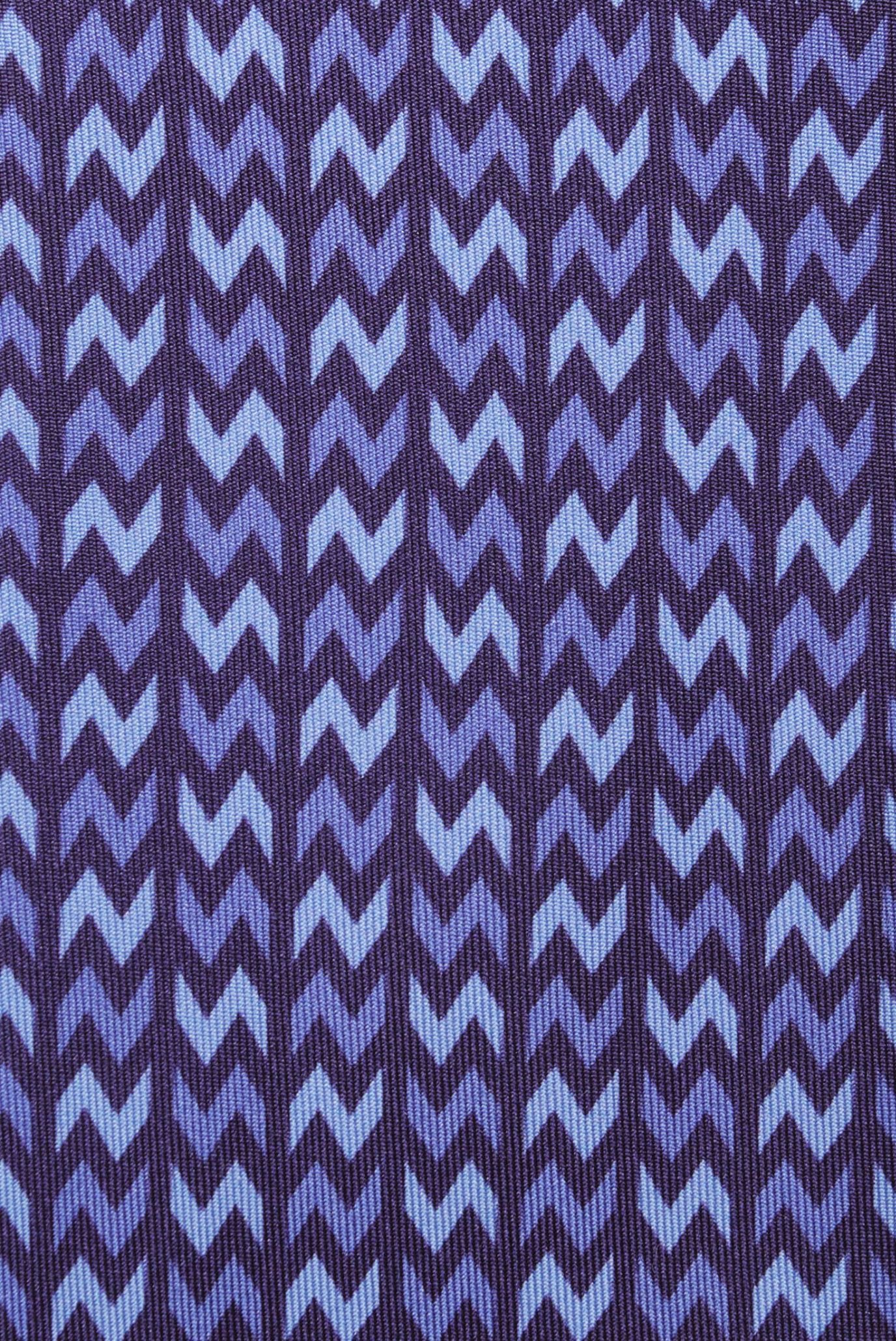 Мужской синий шелковый галстук 4