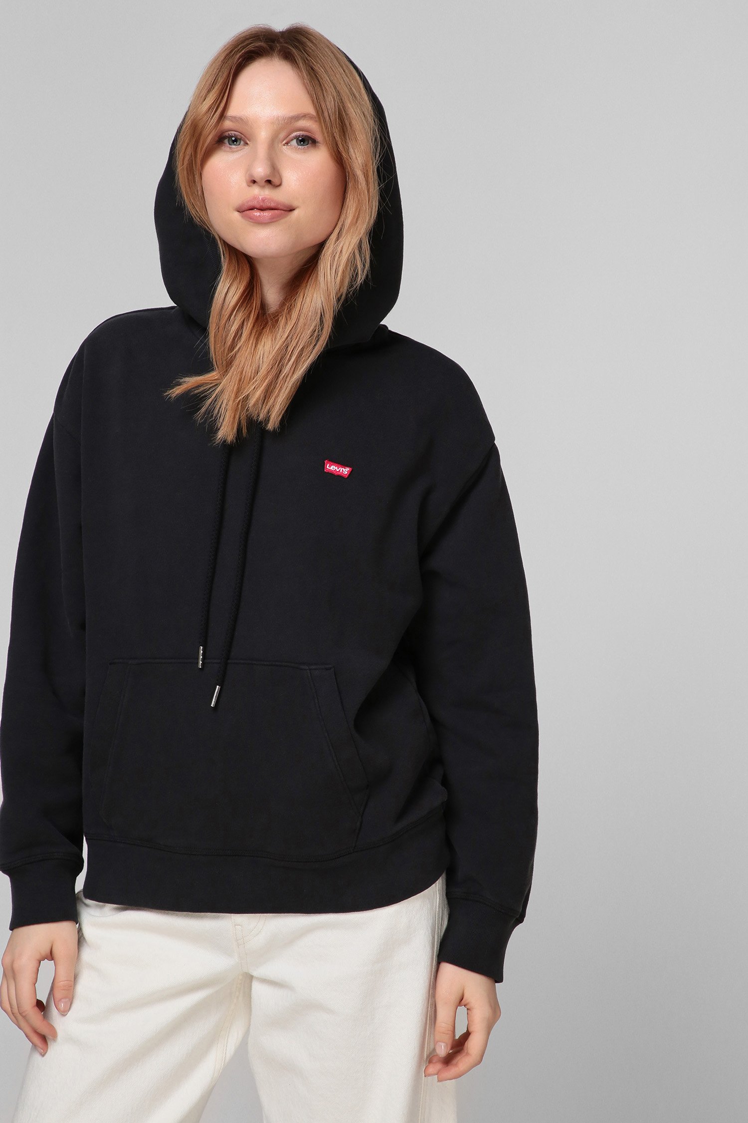 Женское черное худи 3