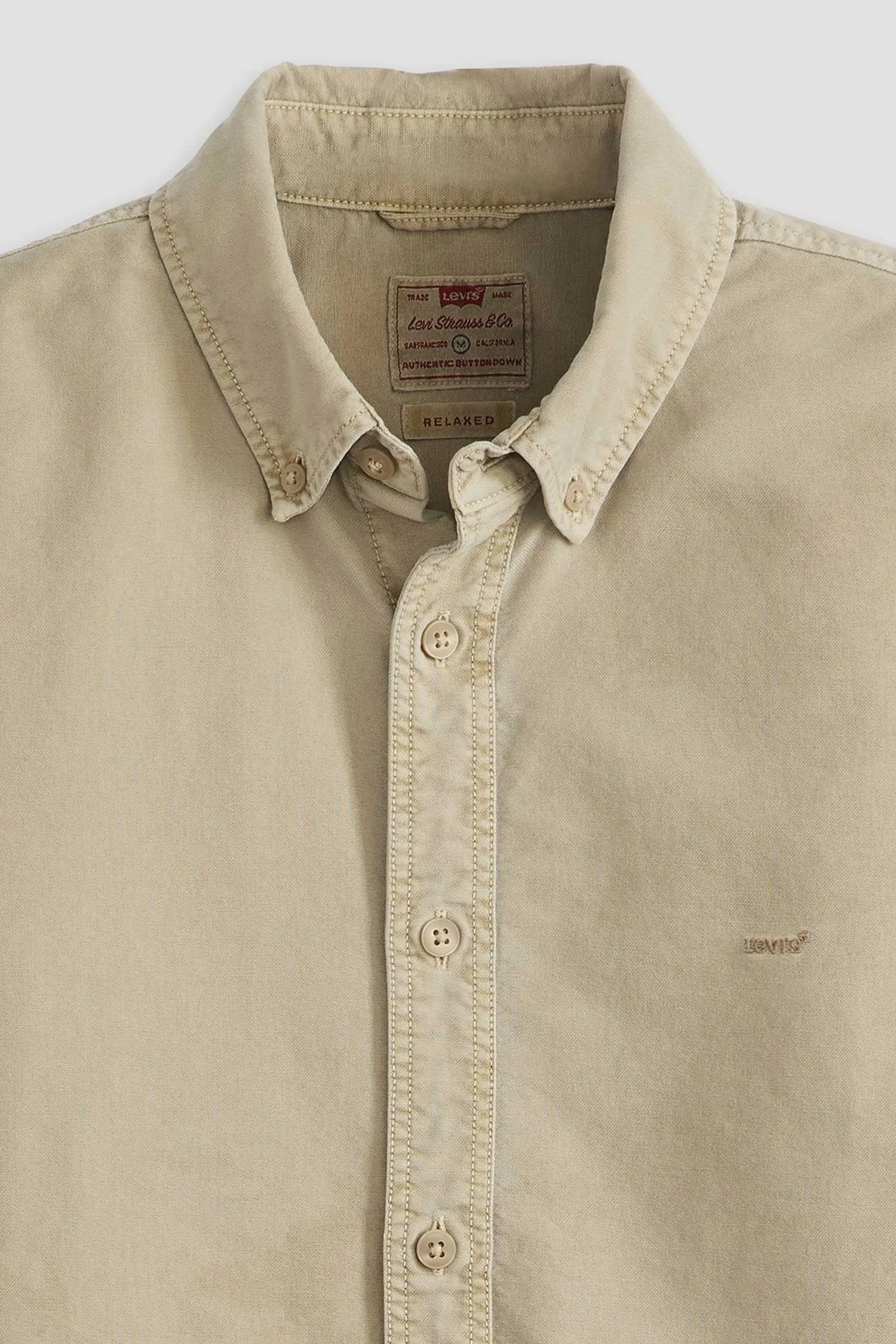 Мужская бежевая рубашка 6