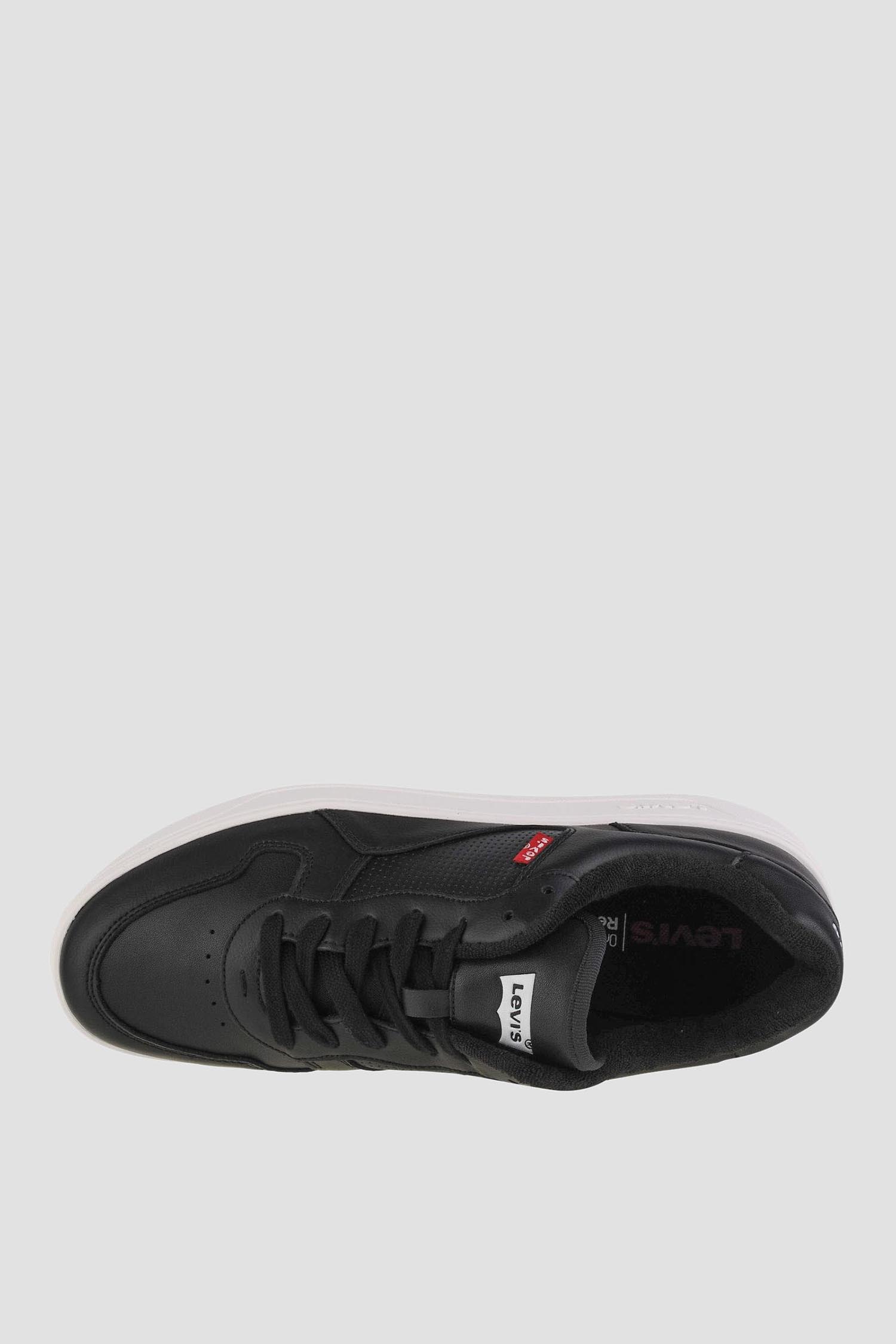 Мужские черные кожаные сникерсы 3