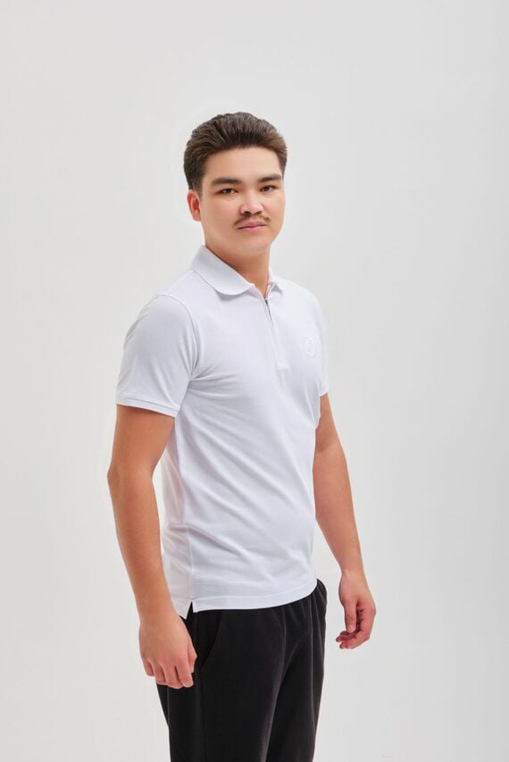 Мужское белое поло Argymaq