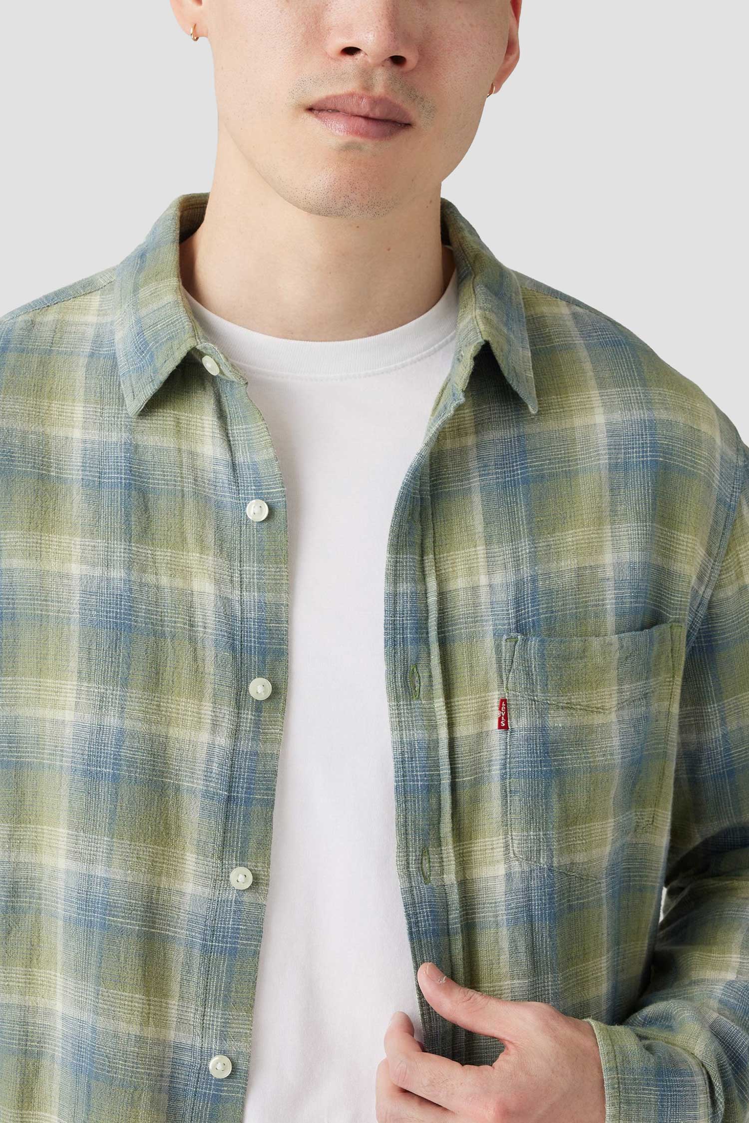 Мужская рубашка в клетку 5