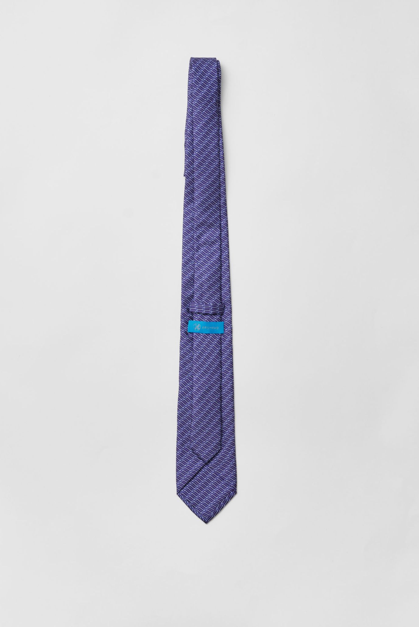 Мужской темно-синий шелковый галстук 3