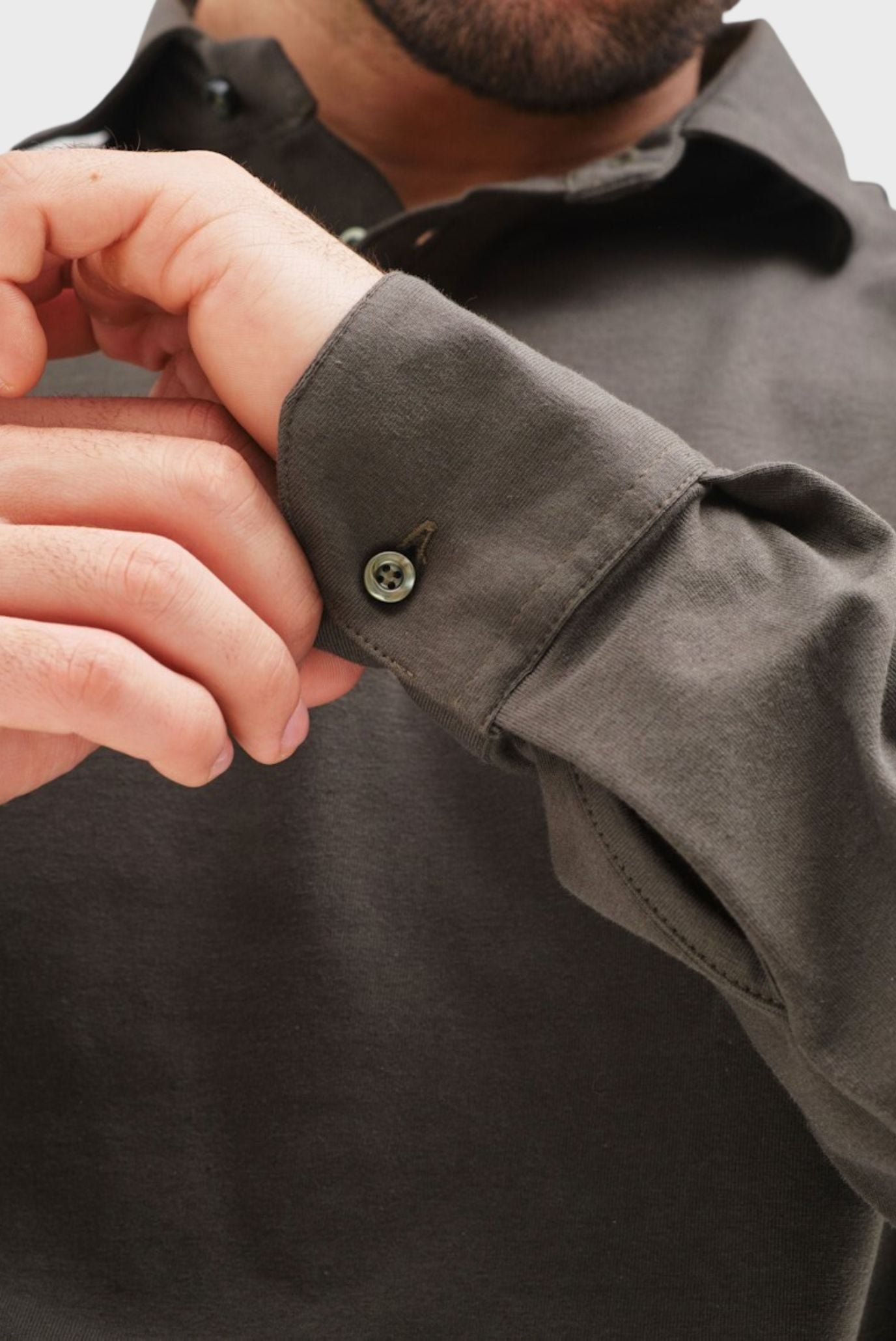 Мужское темно-зеленое поло 5