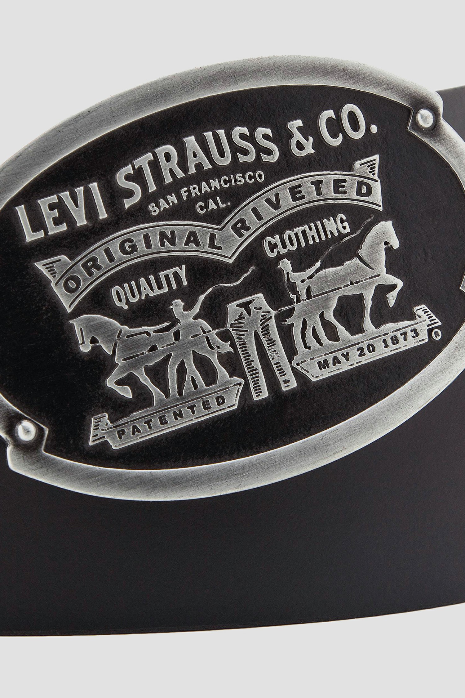 Мужской черный кожаный ремень 3