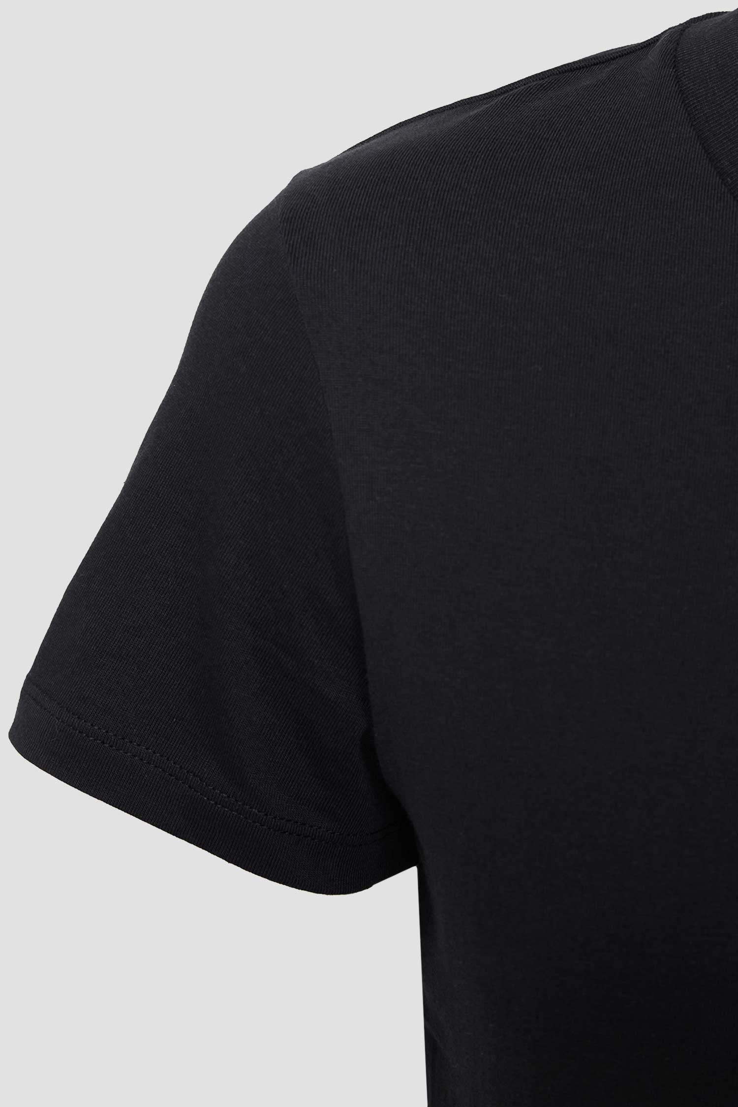 Женская черная футболка 7