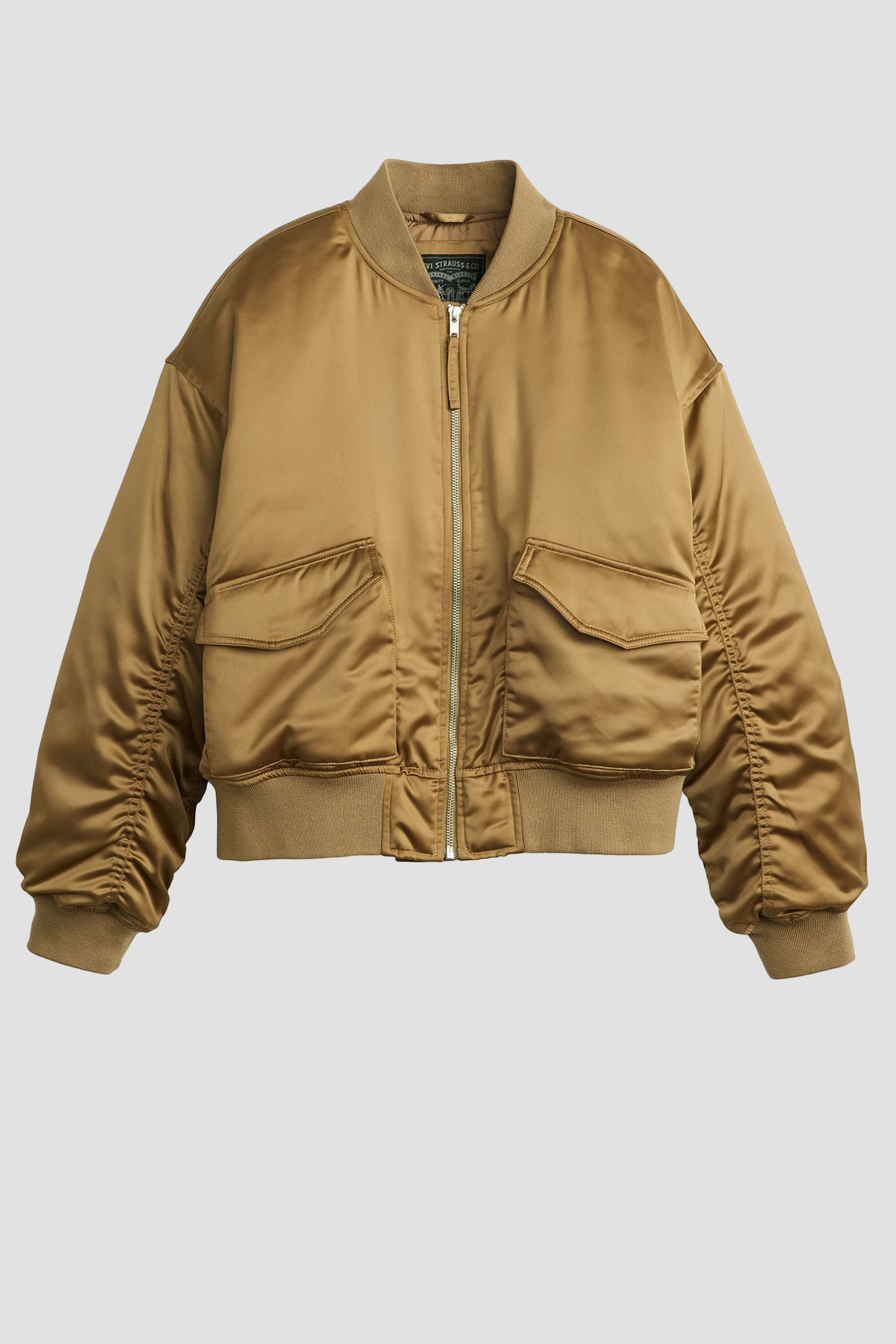 Женский коричневый бомбер 2