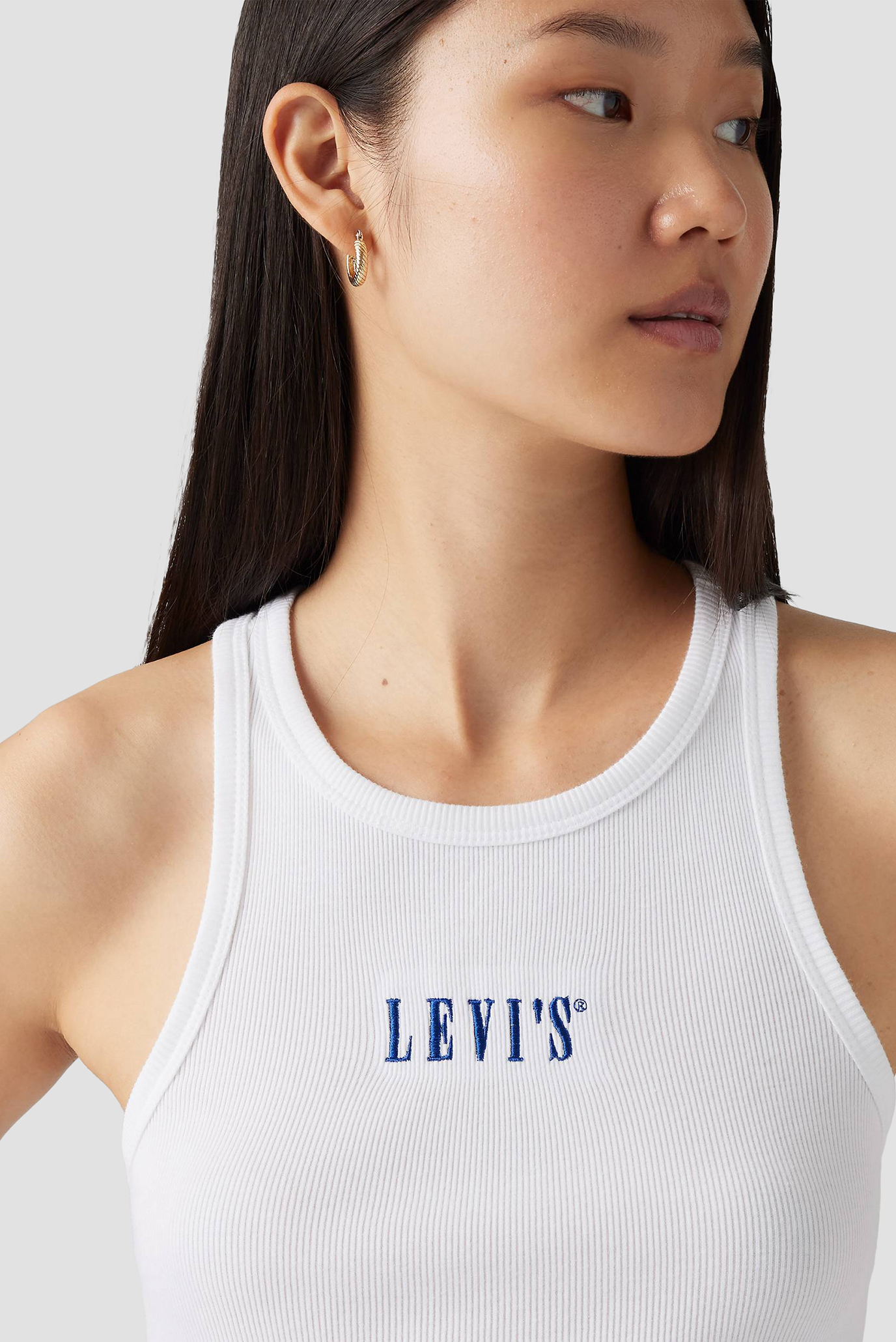 Женская белая майка 5