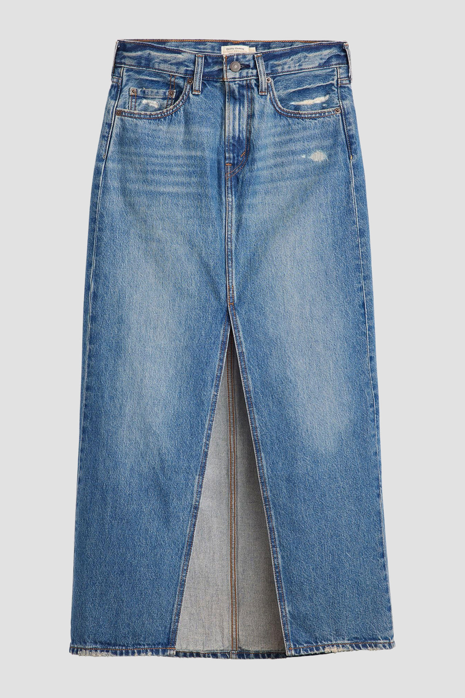 Женская синяя джинсовая юбка 2