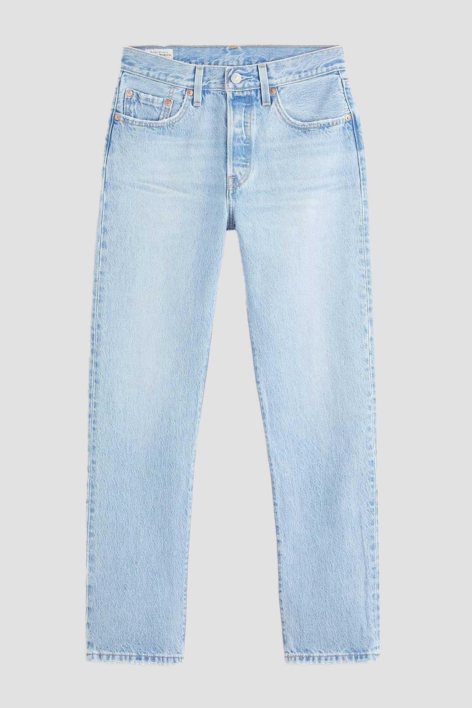 Женские голубые джинсы 501® Straight 2