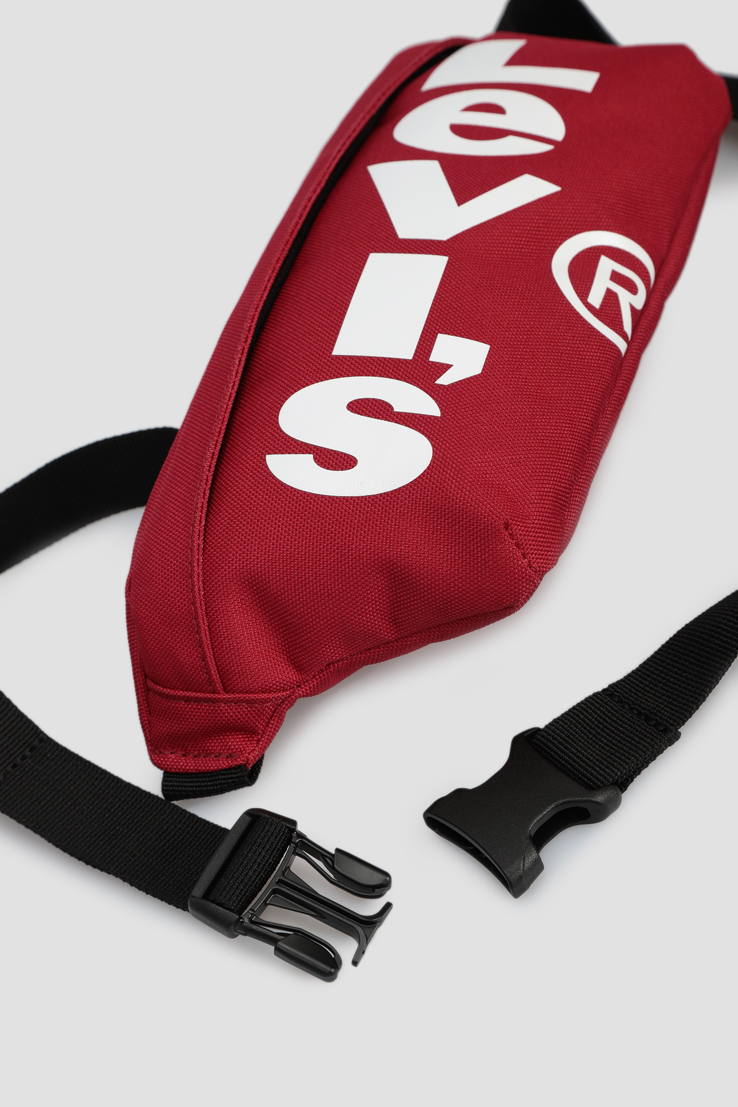 Мужская красная поясная сумка 4