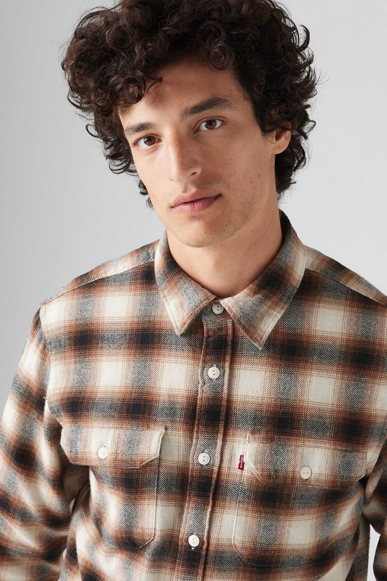 Мужская рубашка в клетку 5