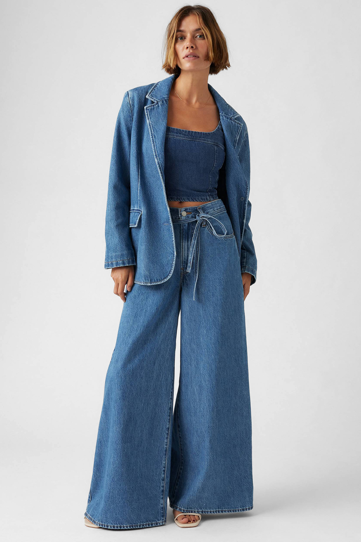 Женские синие джинсы XL Superwide 7