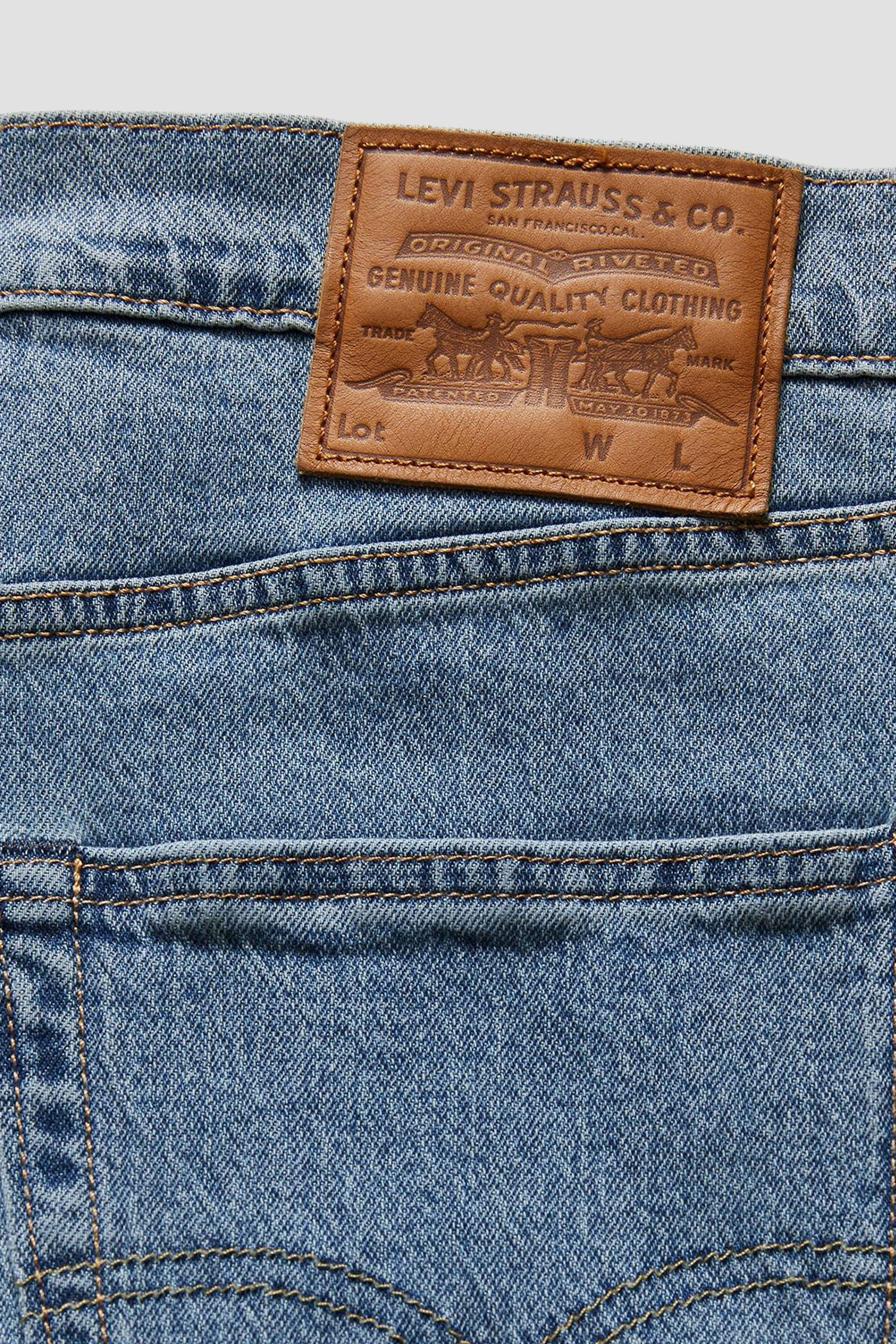 Мужские голубые джинсовые шорты 405™ Standard 5