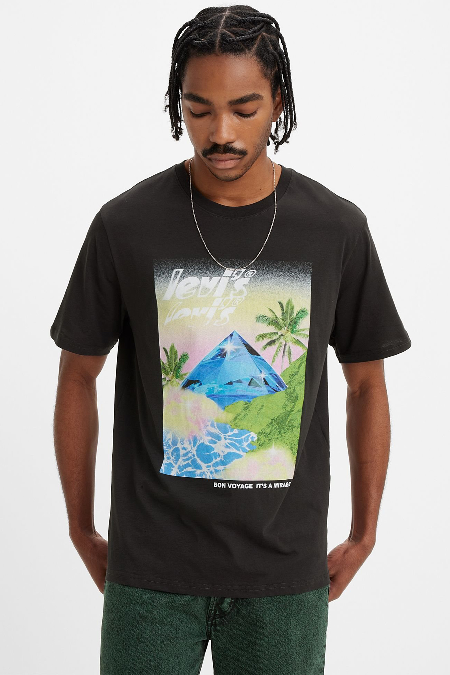 Мужская черная футболка 3