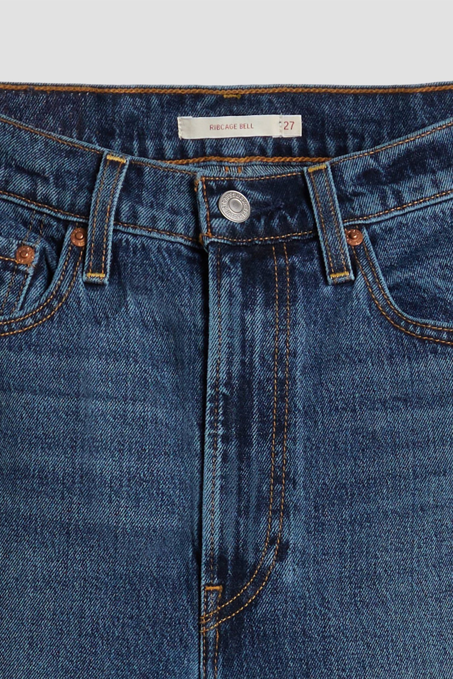 Женские синие джинсы Ribcage Bell 6